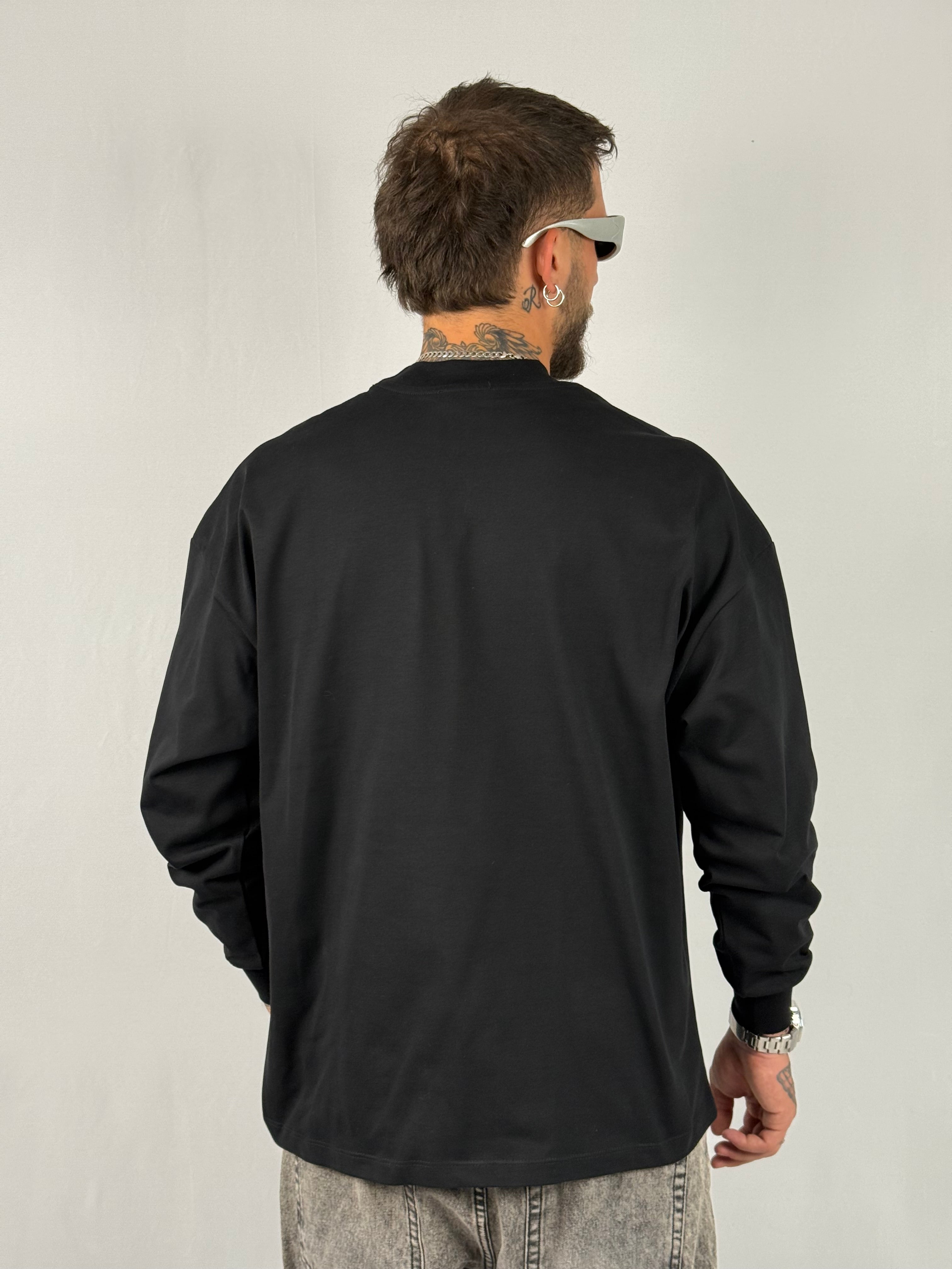 Maglia manica lunga nera