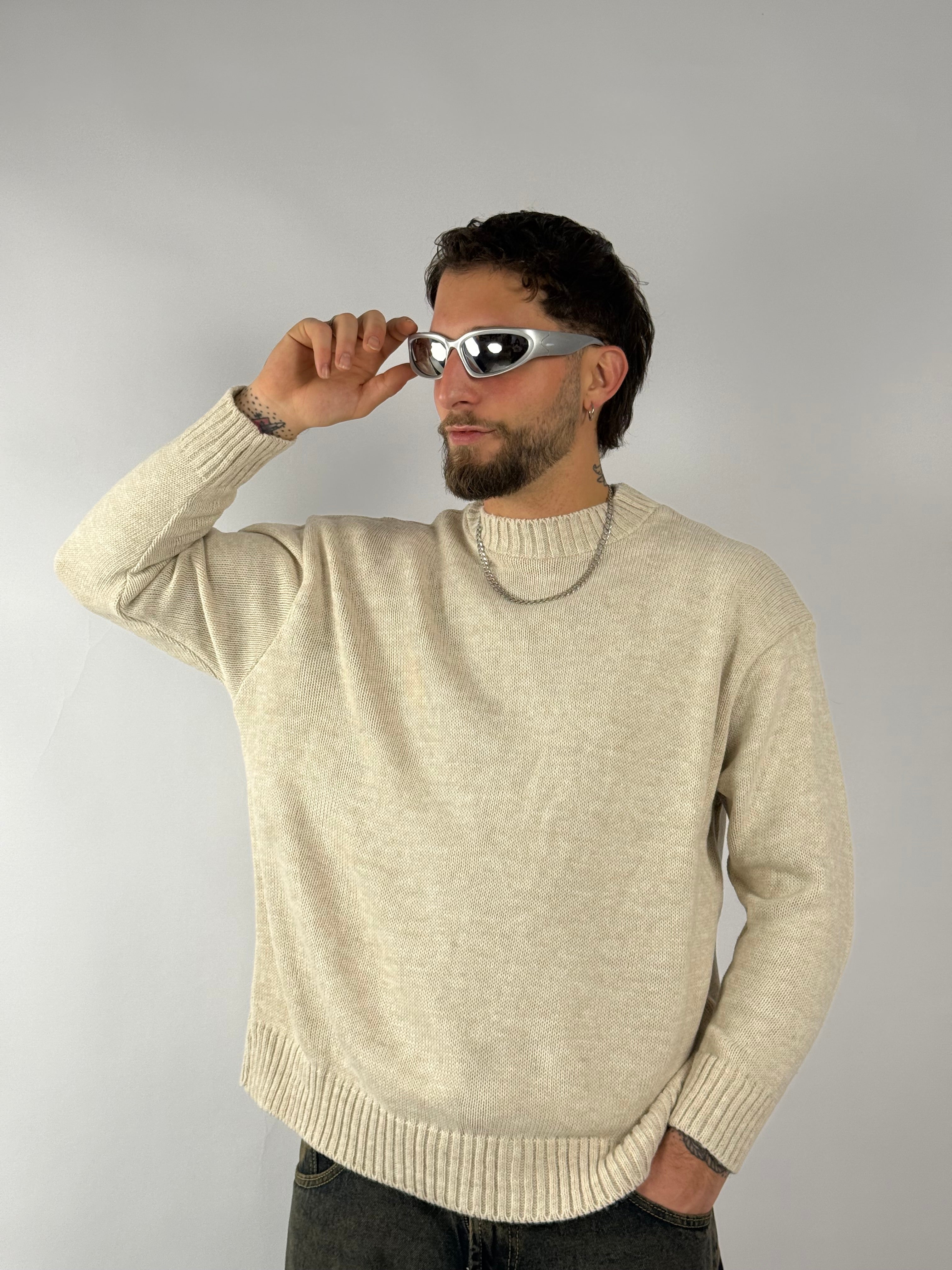 Maglione “Office” beige