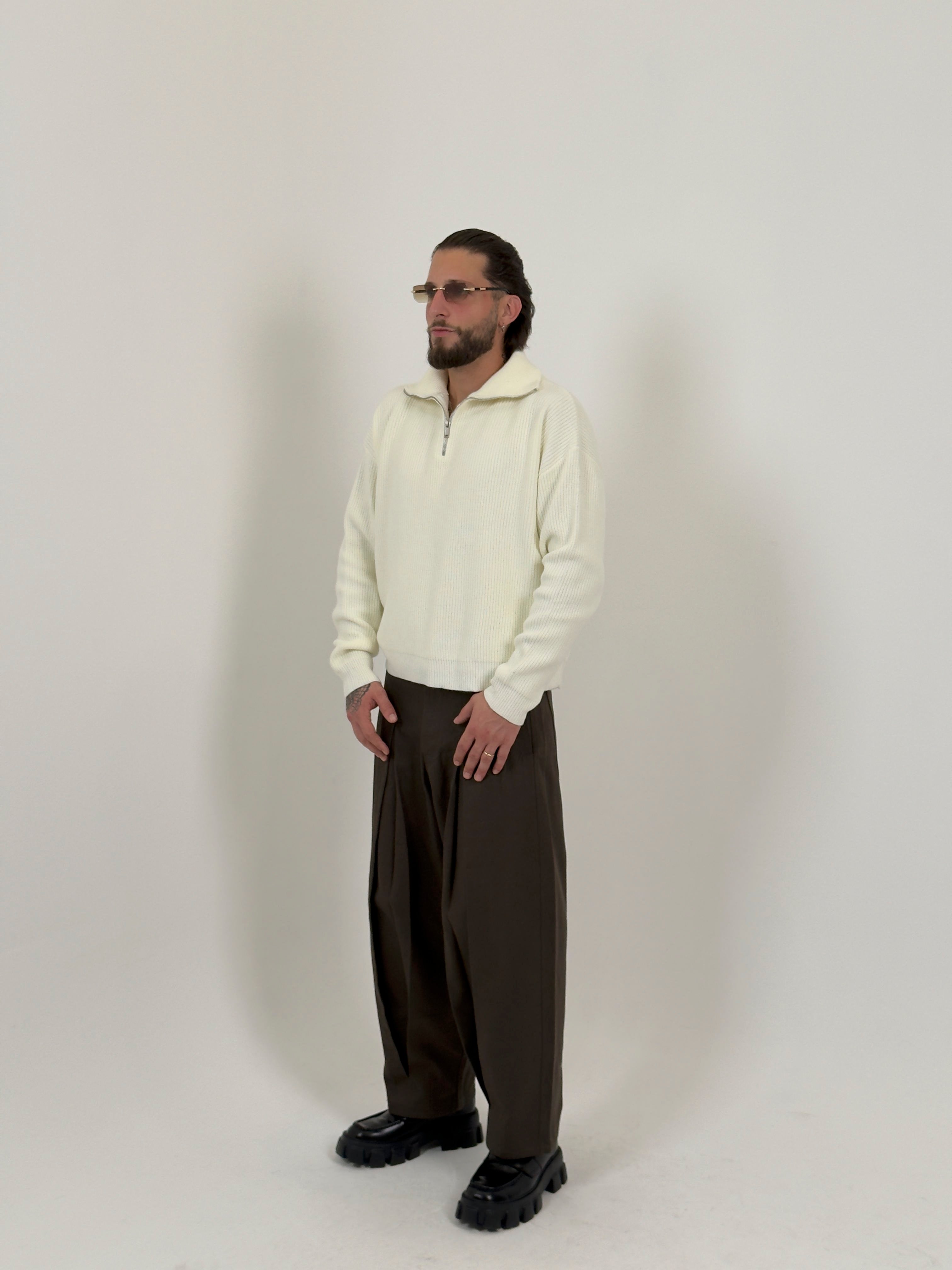 Maglione “Kyoto” half zip