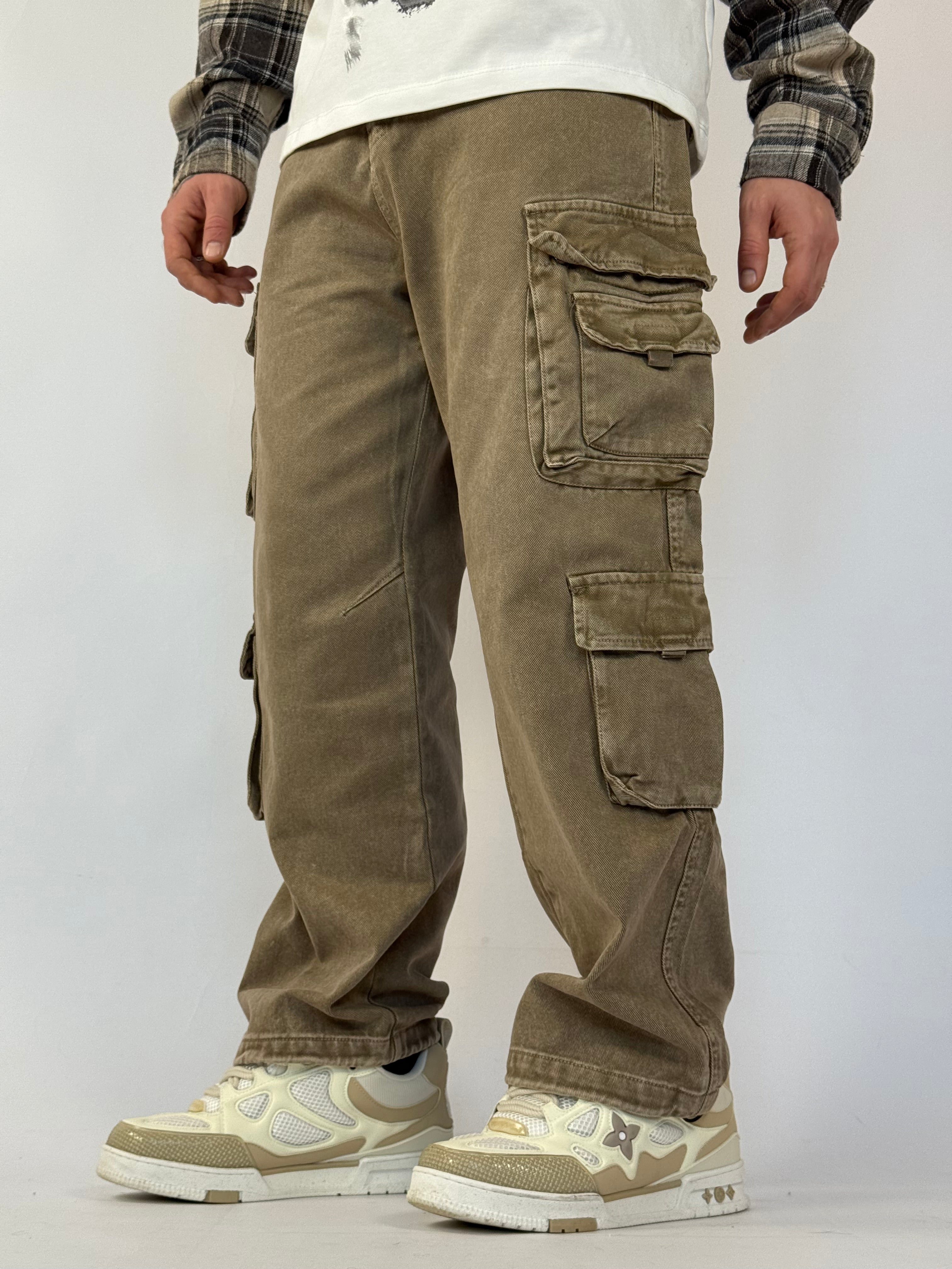 Jeans cargo “mocha”