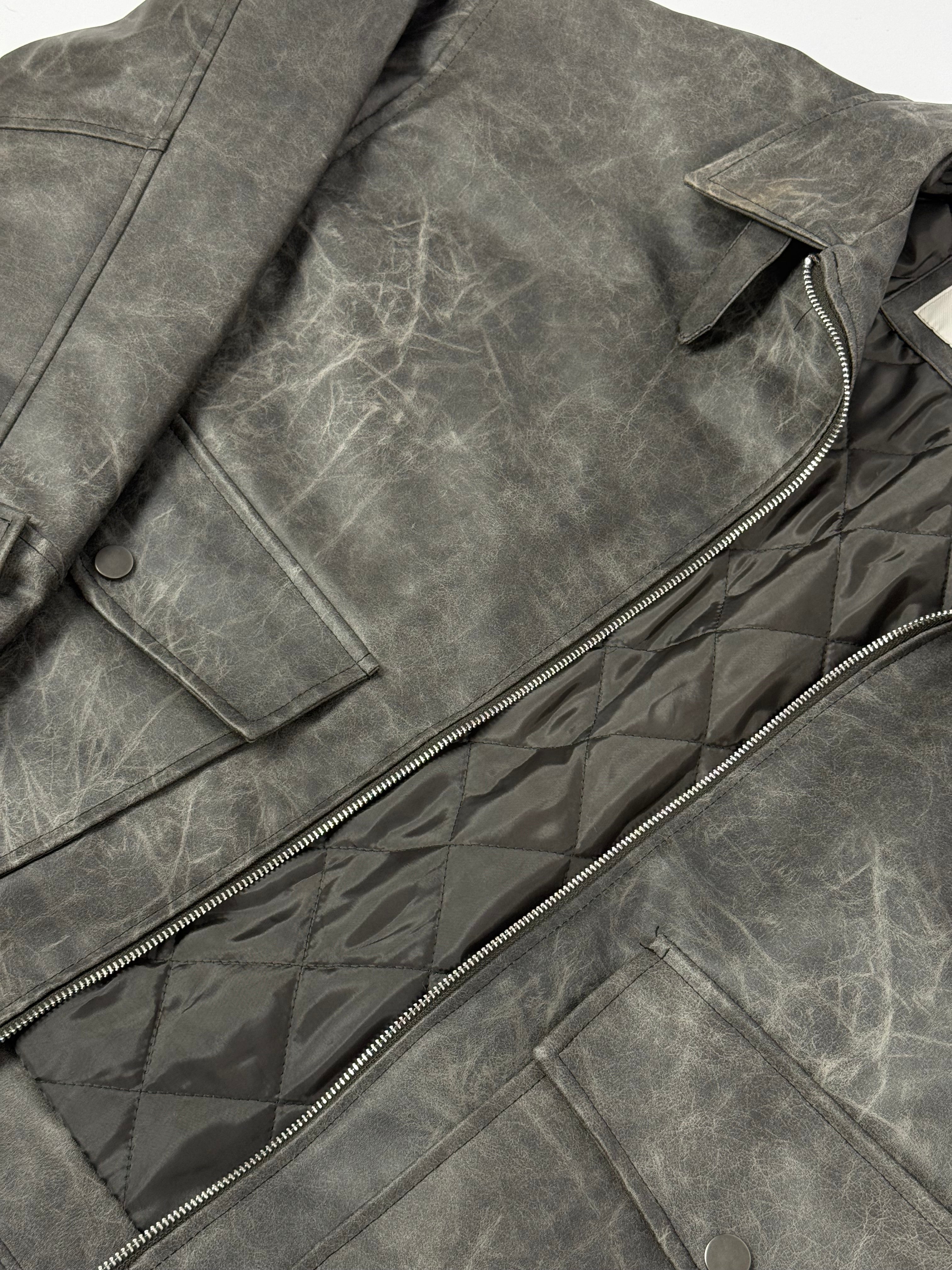 Jacket “Depp” crop grigio vintage