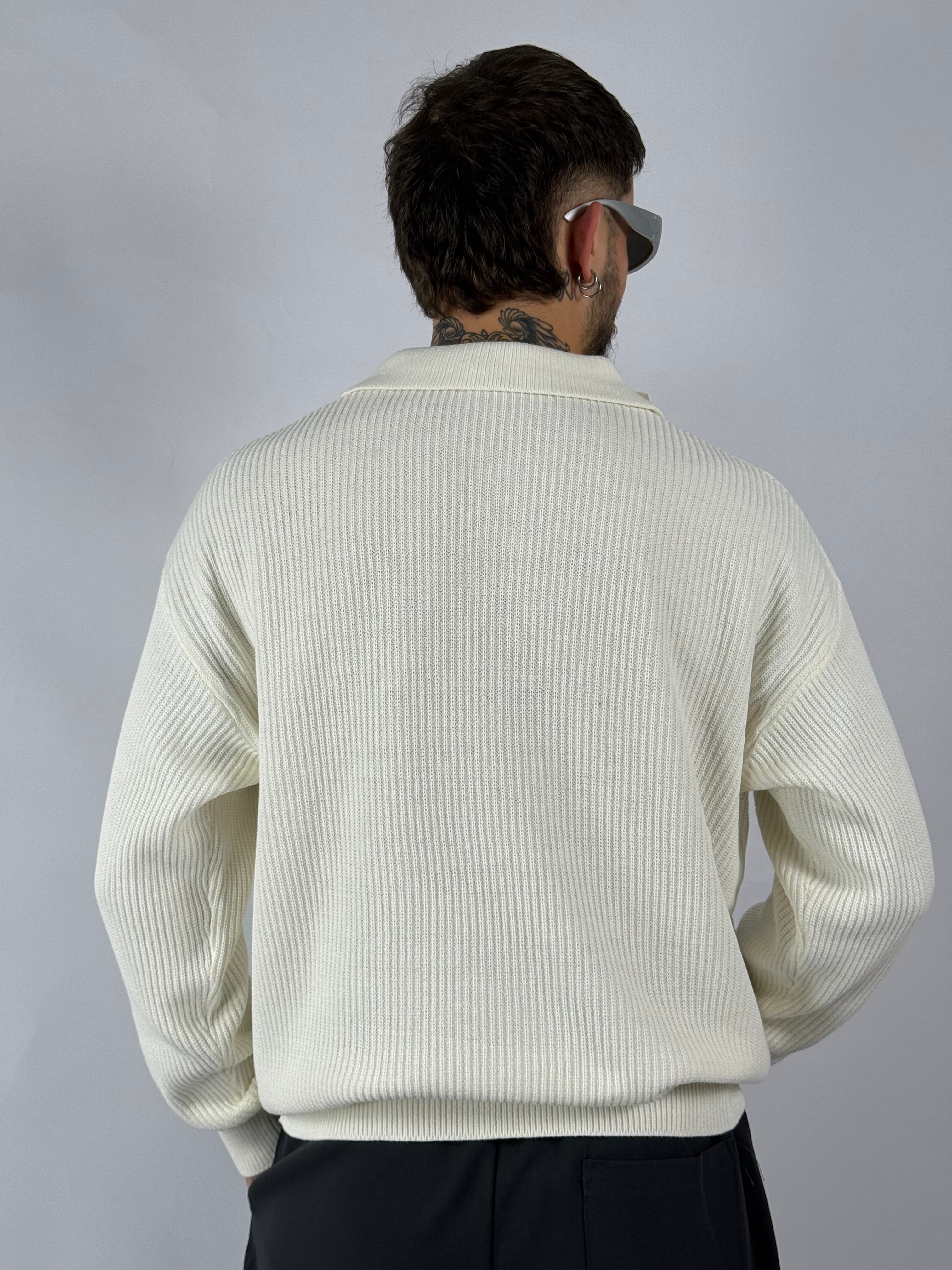 Maglione polo Wimbledon bianca