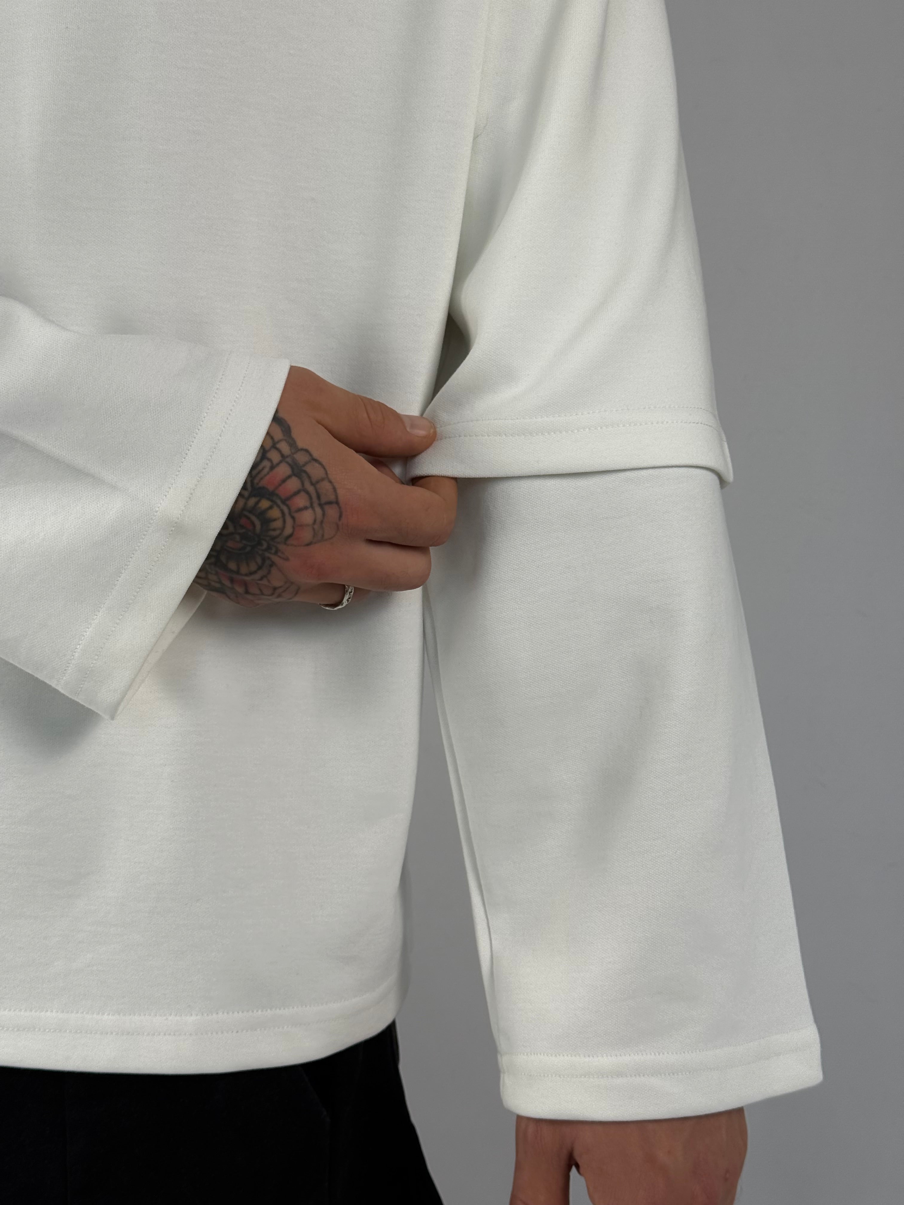 Long sleeve double interlock bianca