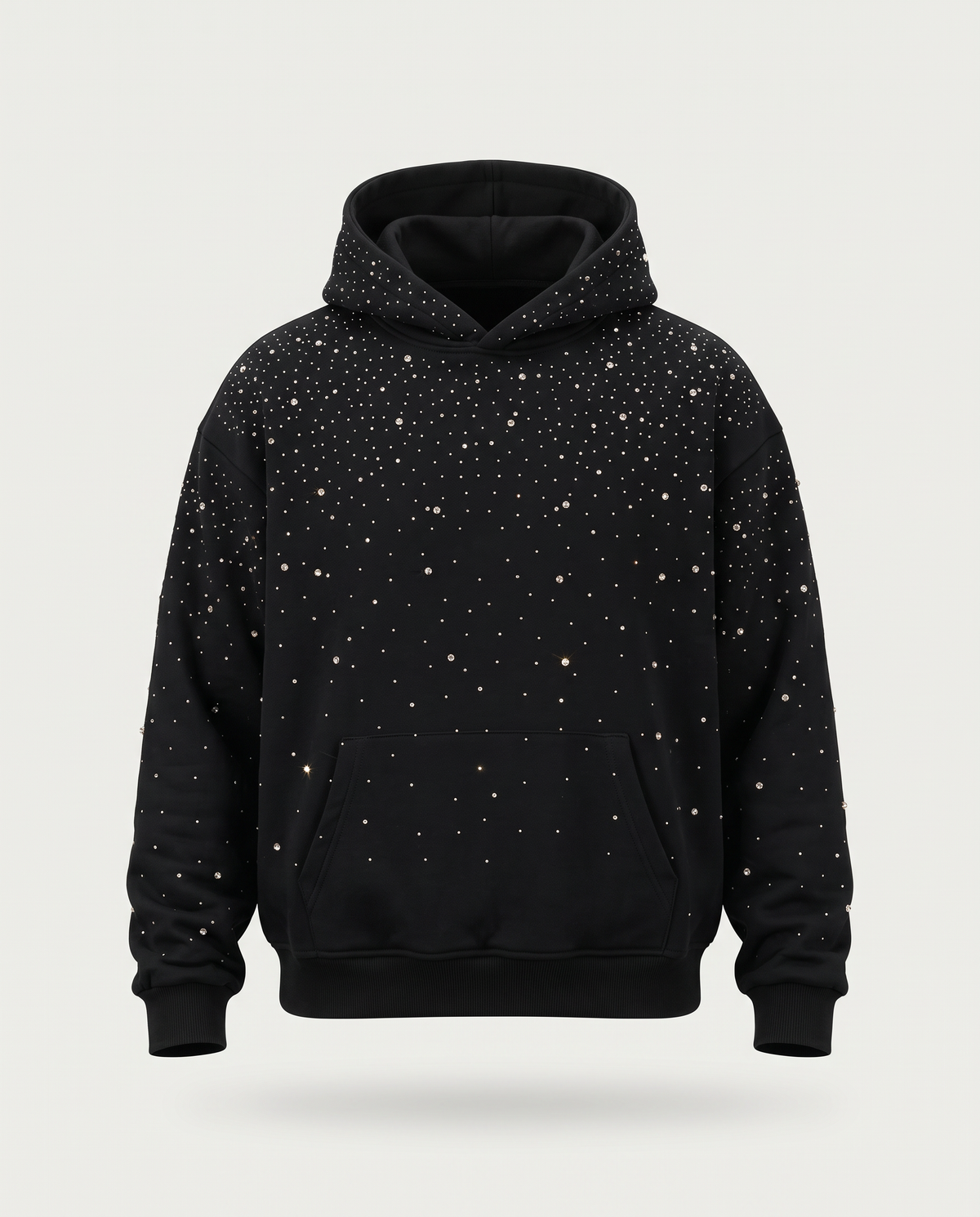 Felpa boxy strass