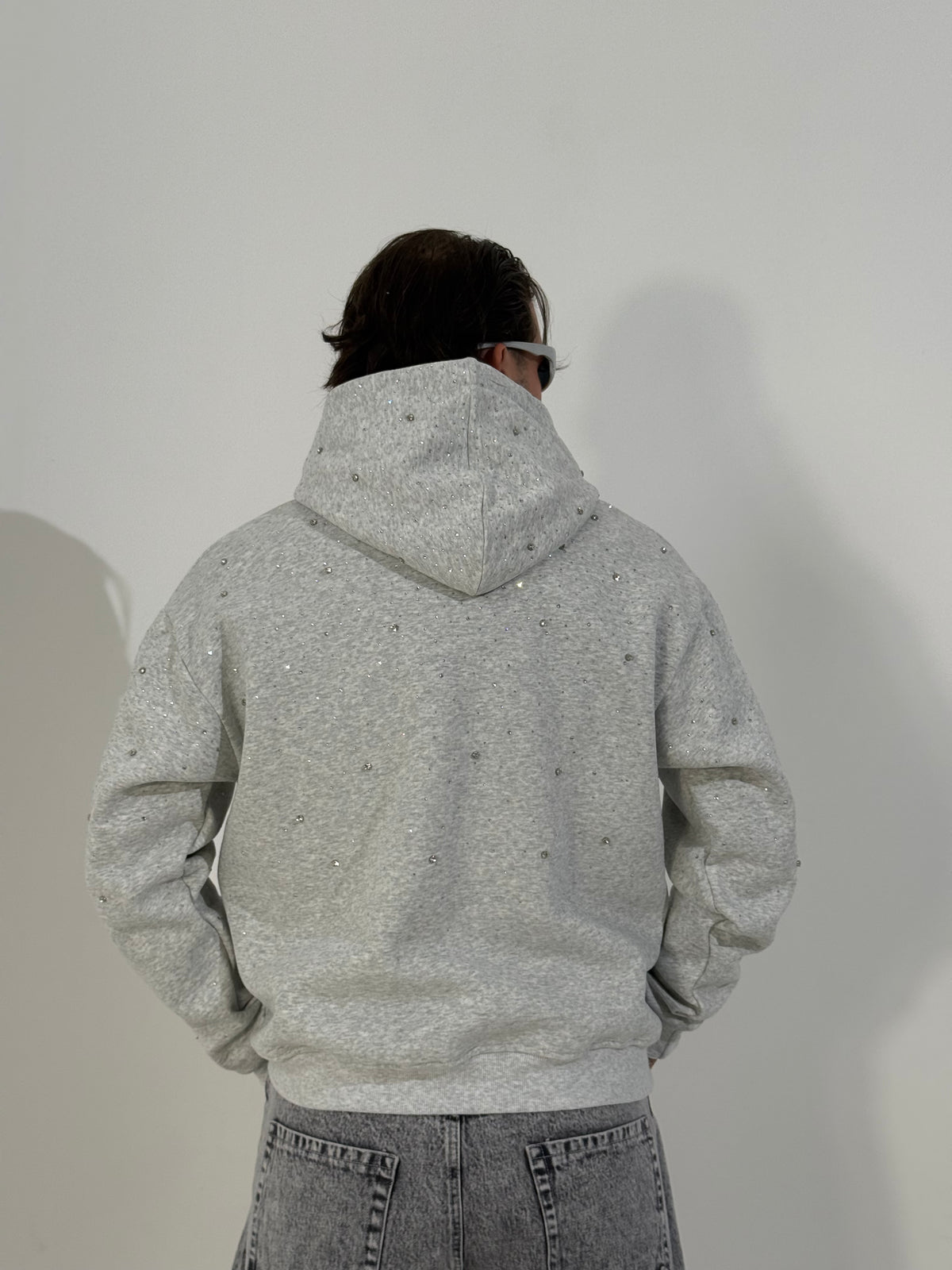Felpa boxy strass