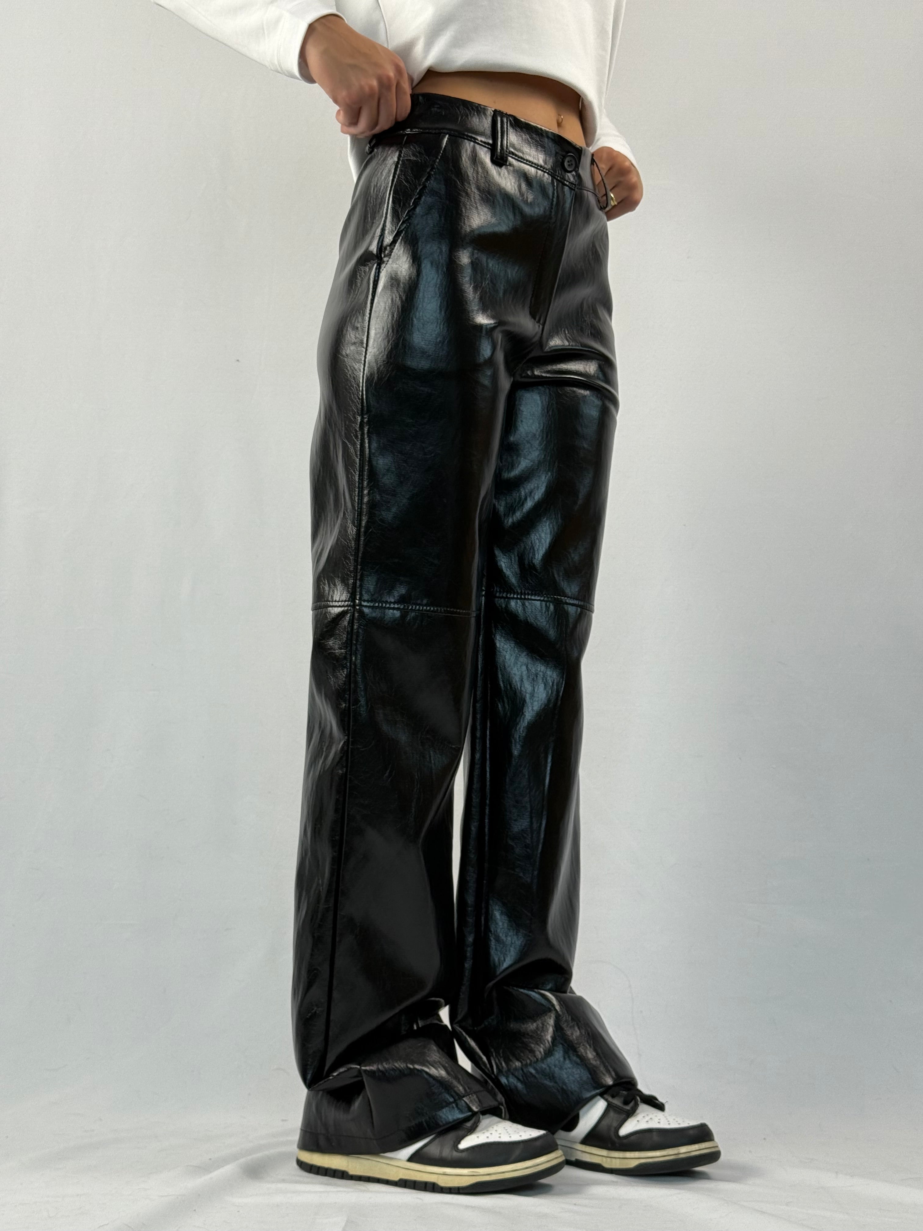 Pantalone ecopelle effetto vinile