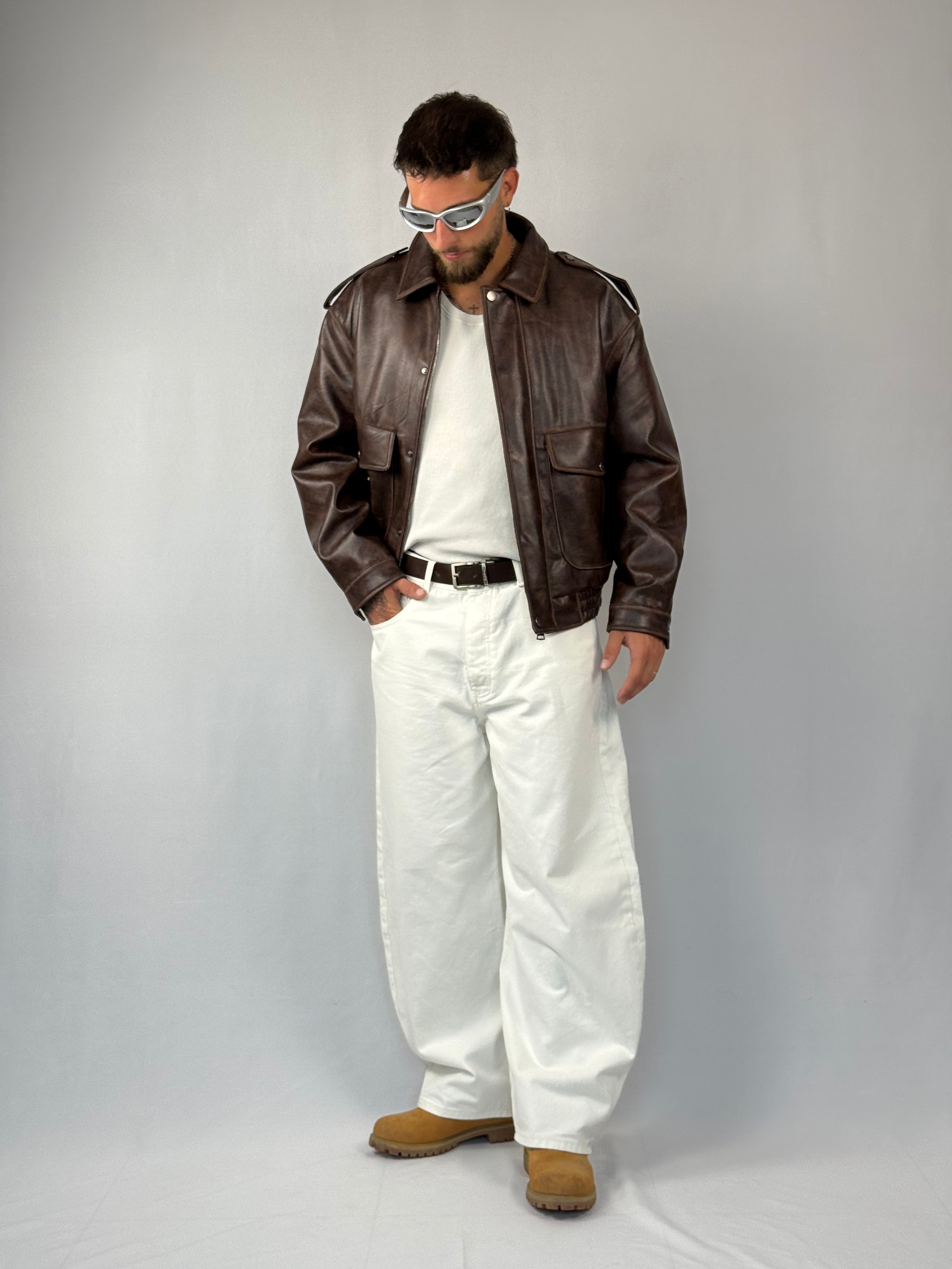 Jacket “top gun” marrone