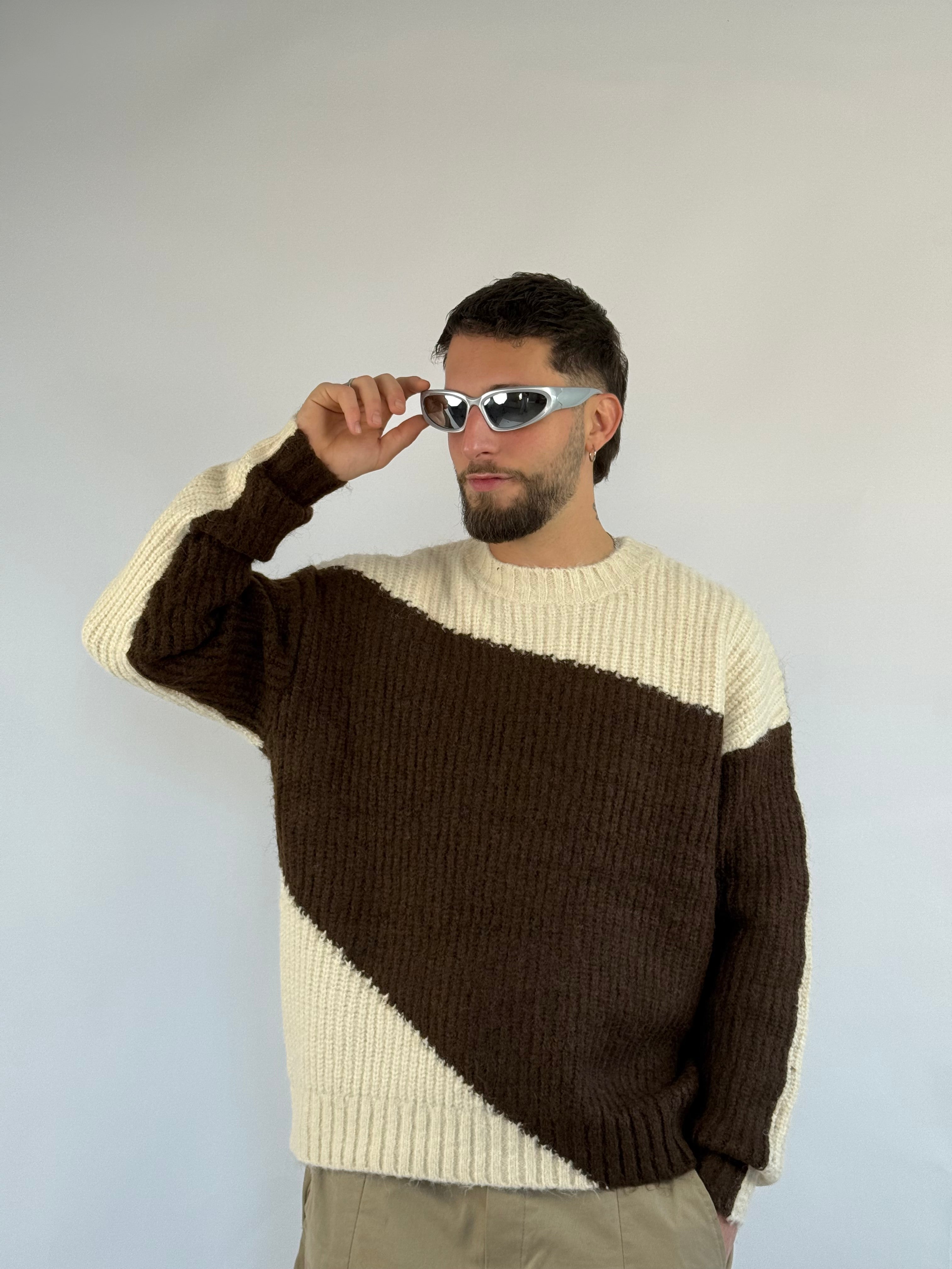 Maglione bicolor M/B