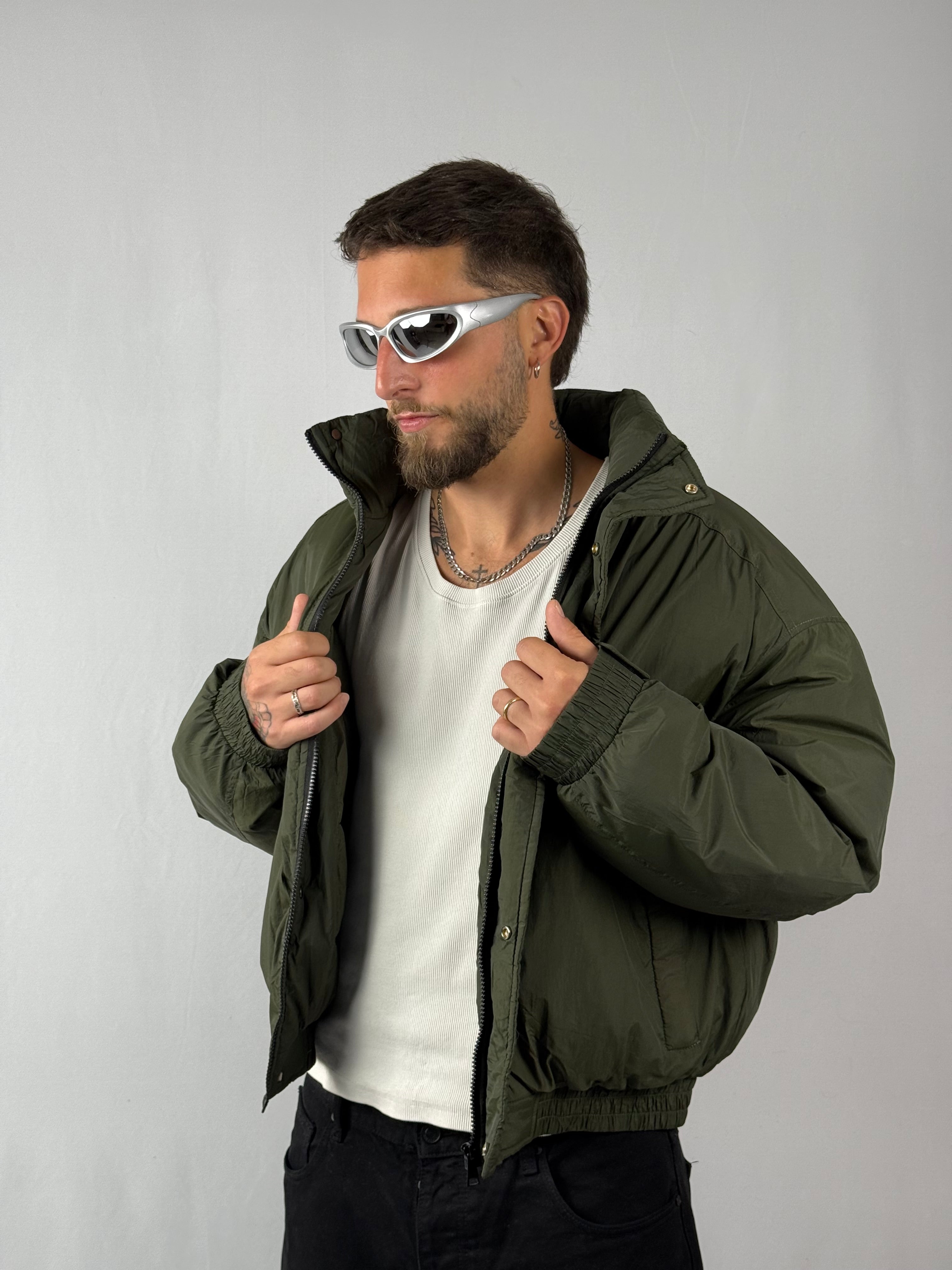 Puffer verde militare