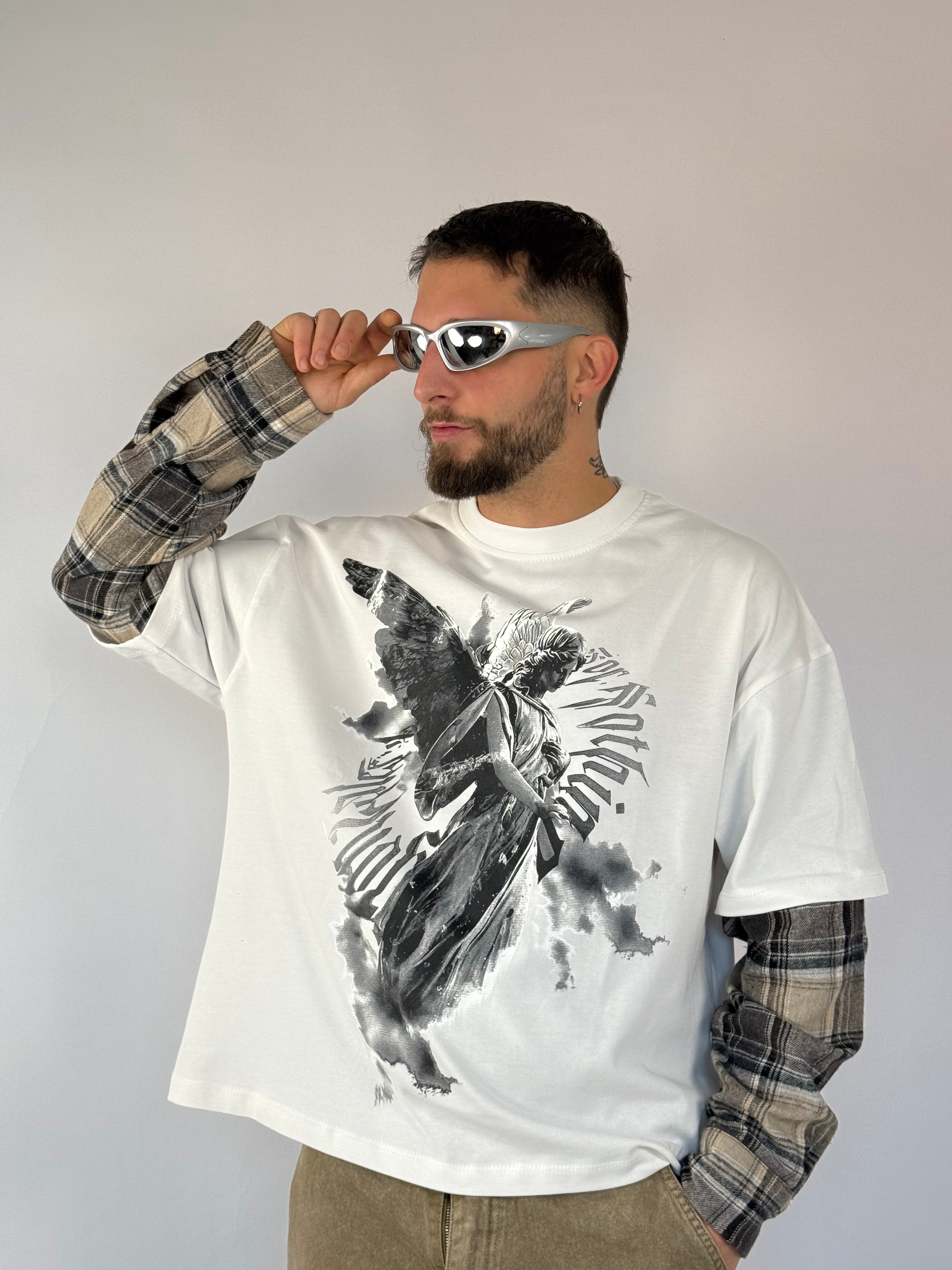 Long sleeve camicia “divinity” bianca