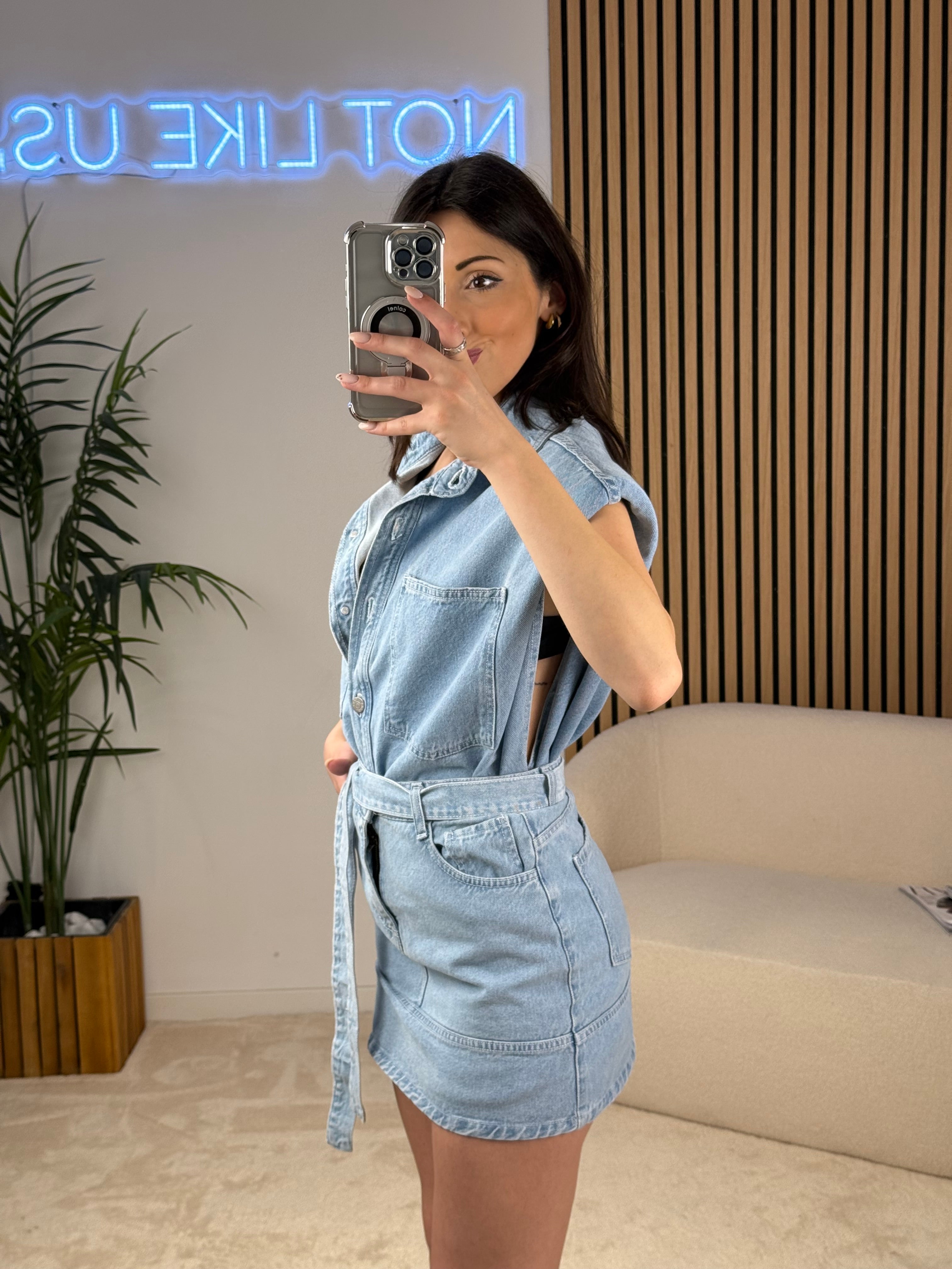 Mini gonna in jeans