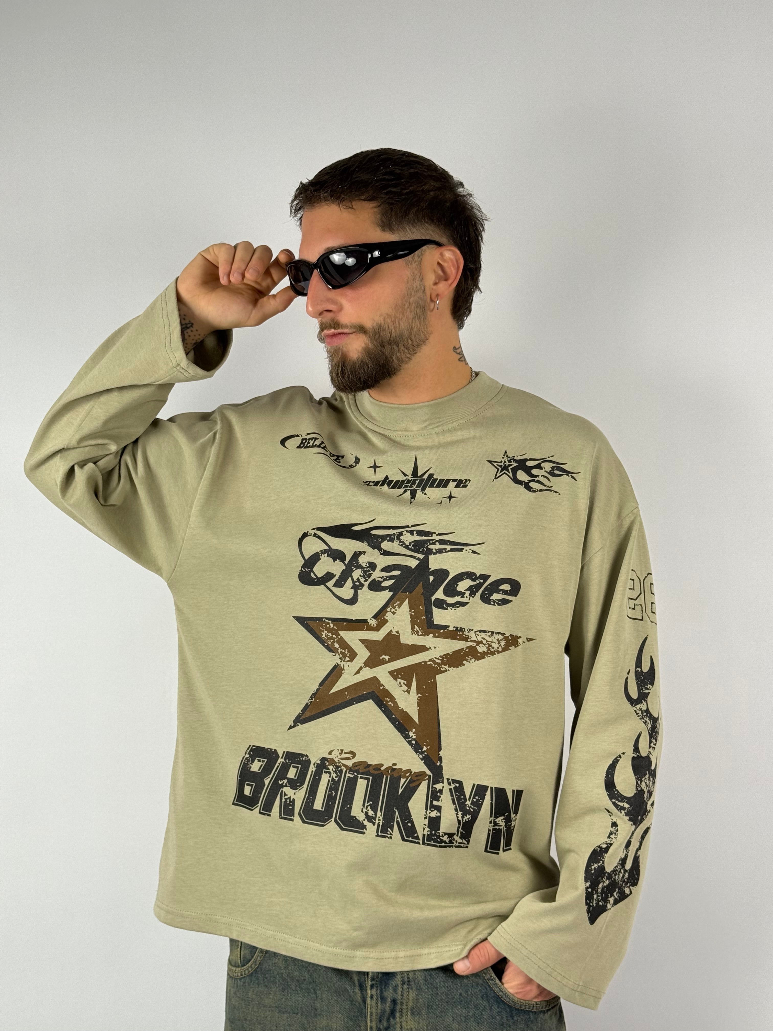 Long sleeve “Brooklyn” menta