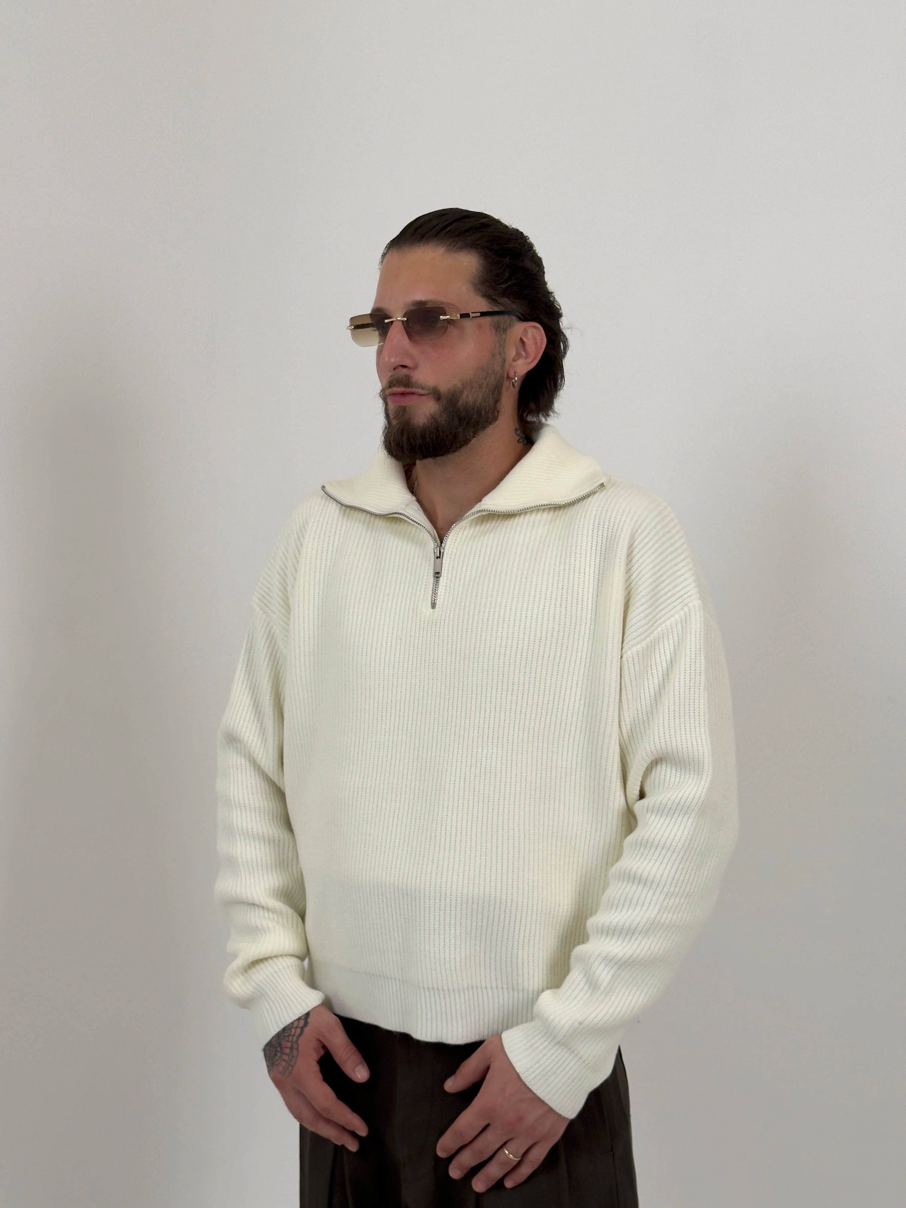 Maglione “Kyoto” half zip