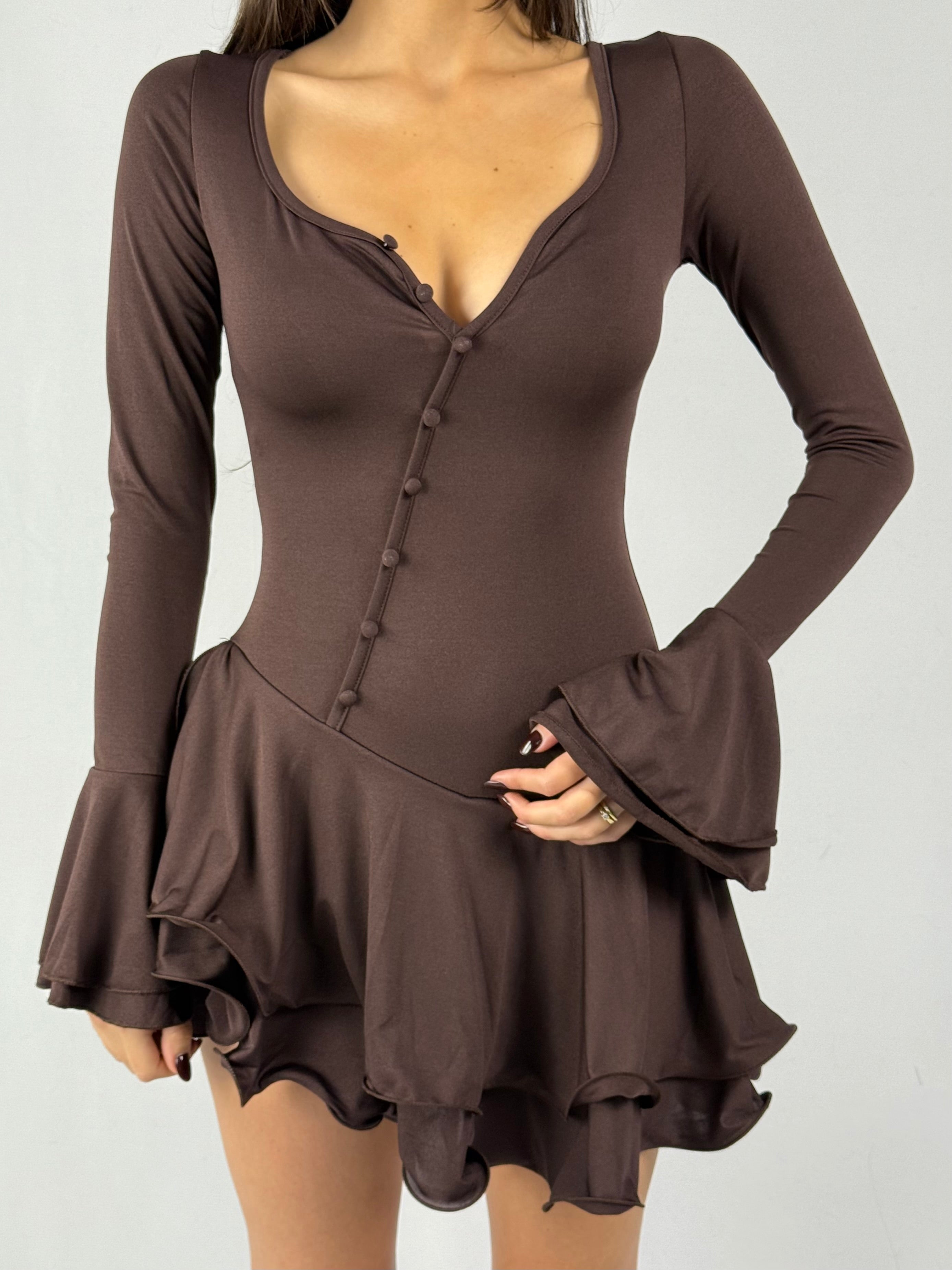 Abito Jennifer marrone