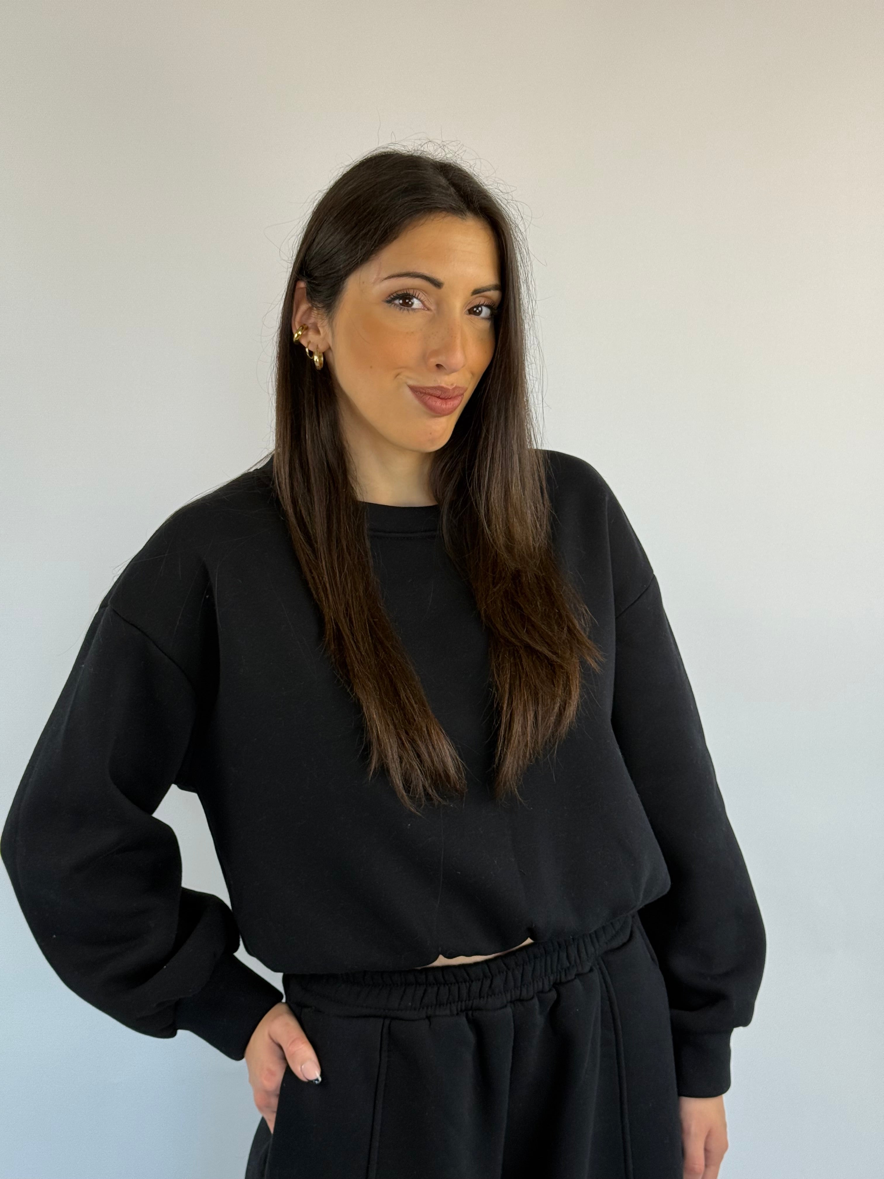 Tuta felpata balloon nera