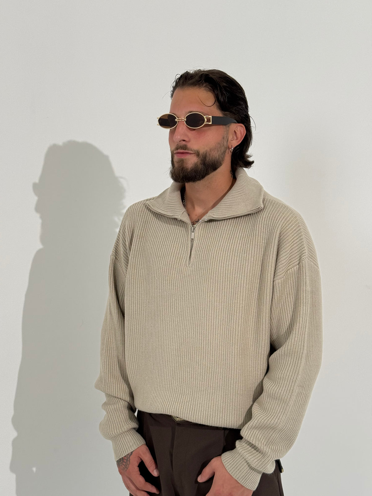Maglione “Kyoto” half zip