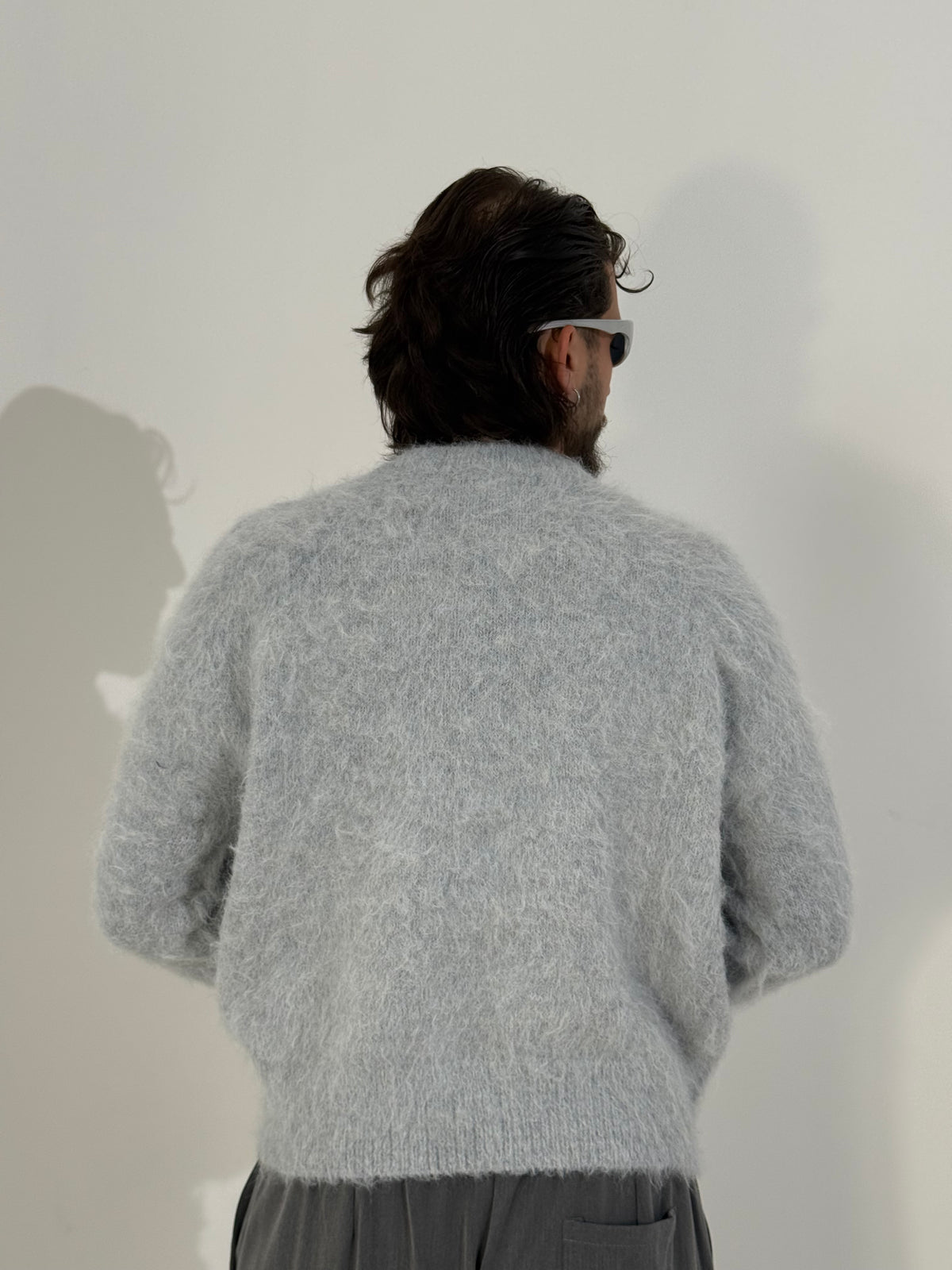 Maglione cropped mohair