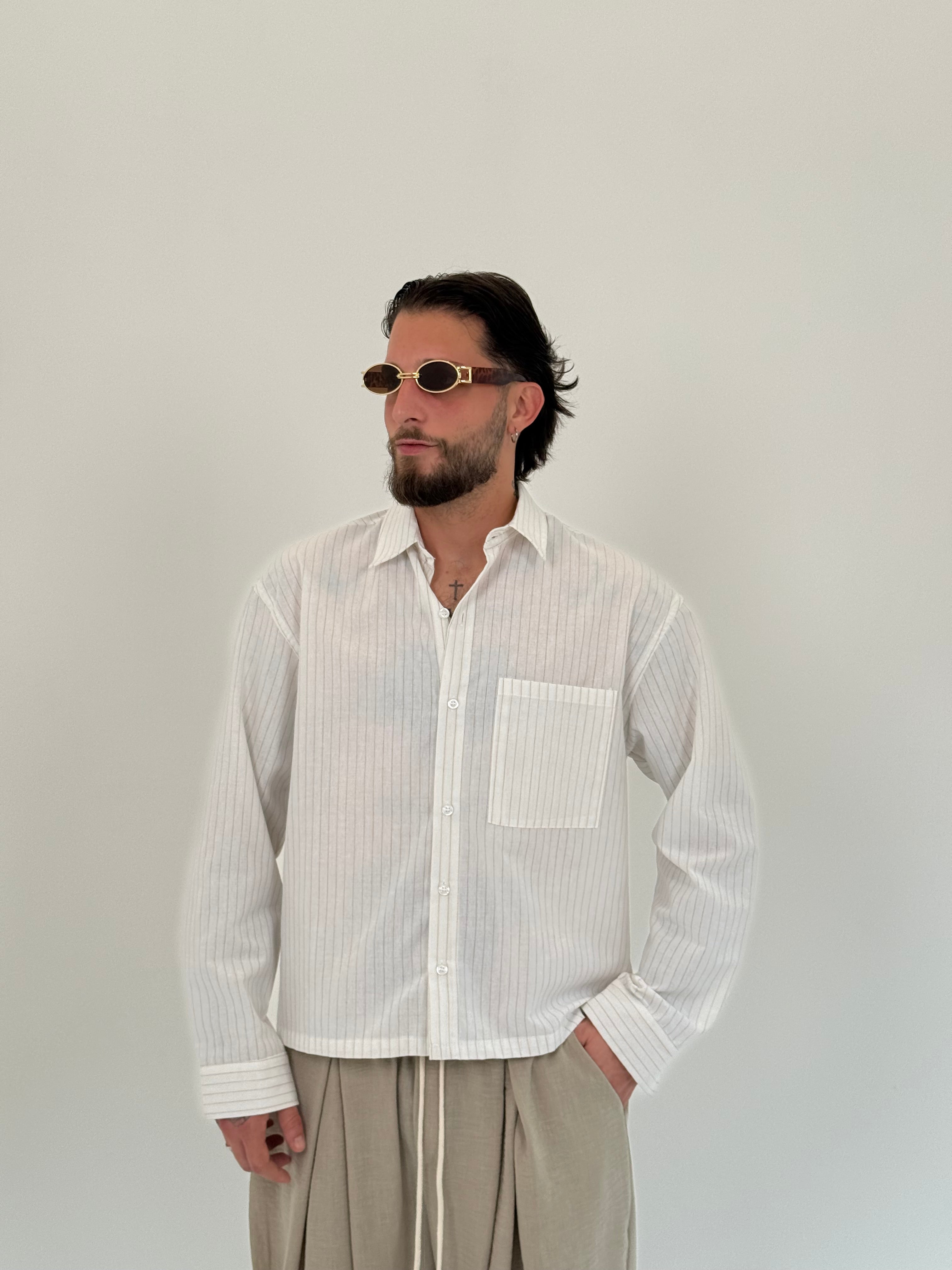 Camicia “Eivissa” crop