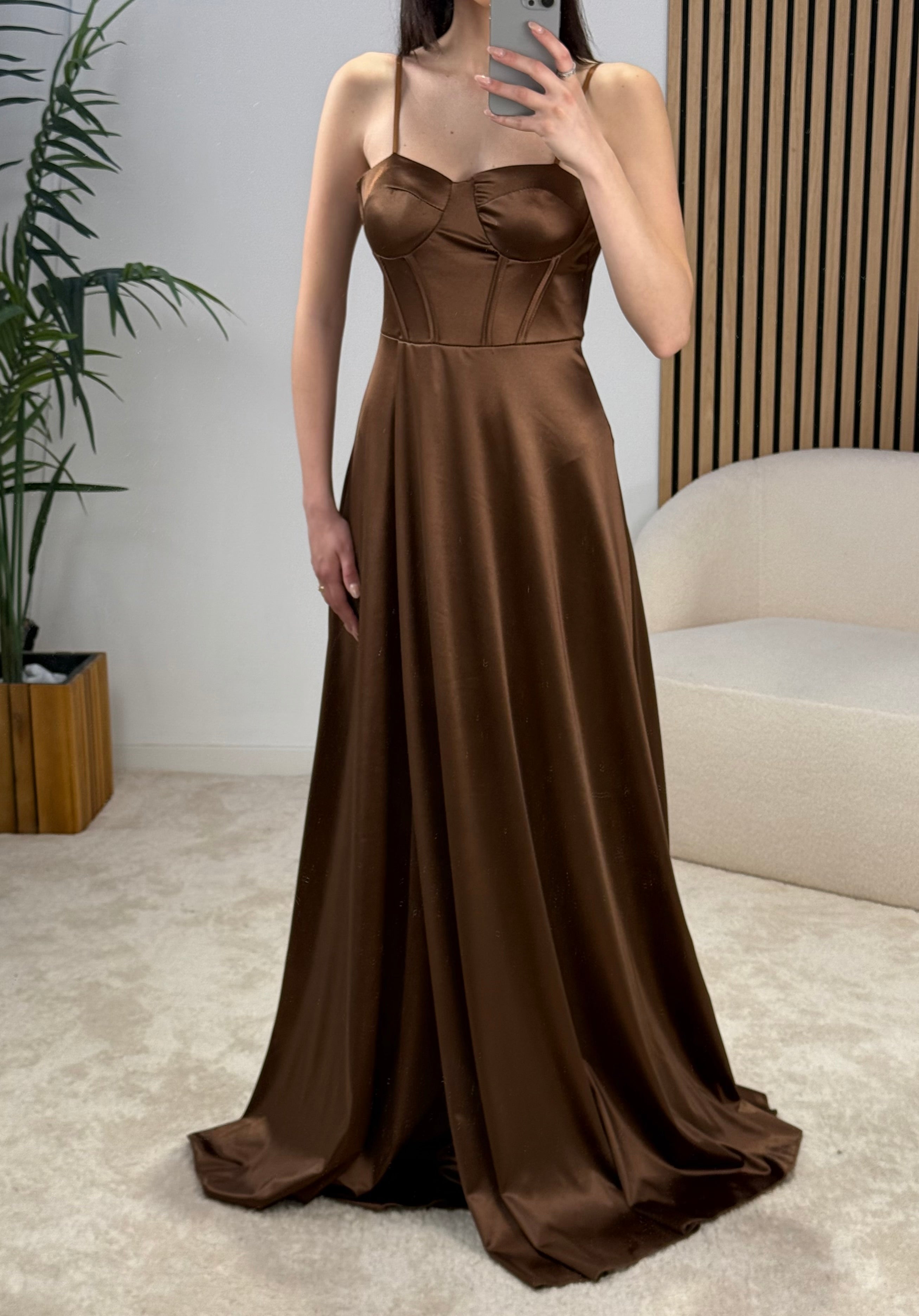 Abito Mocha Lace