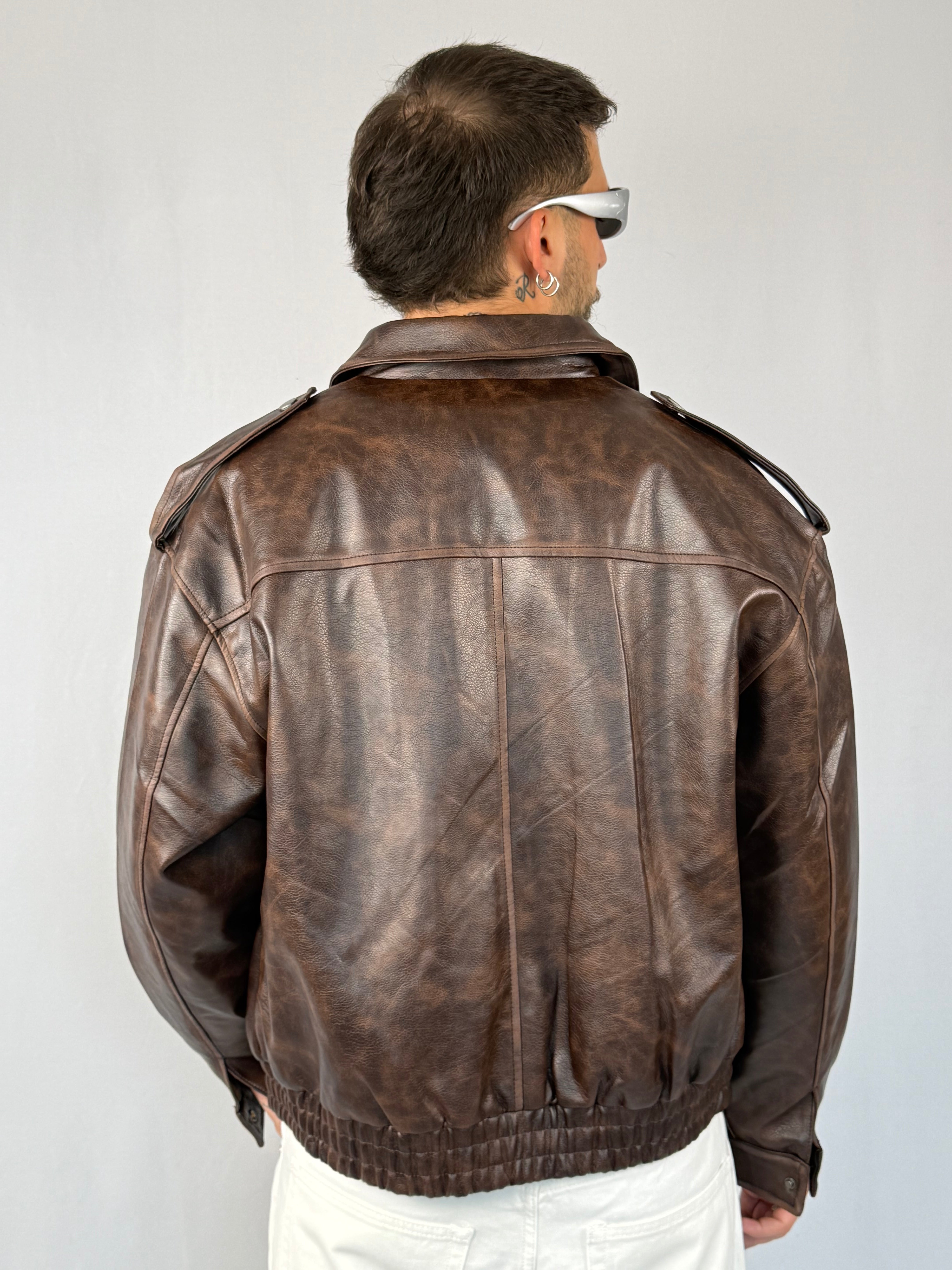 Jacket “top gun” marrone