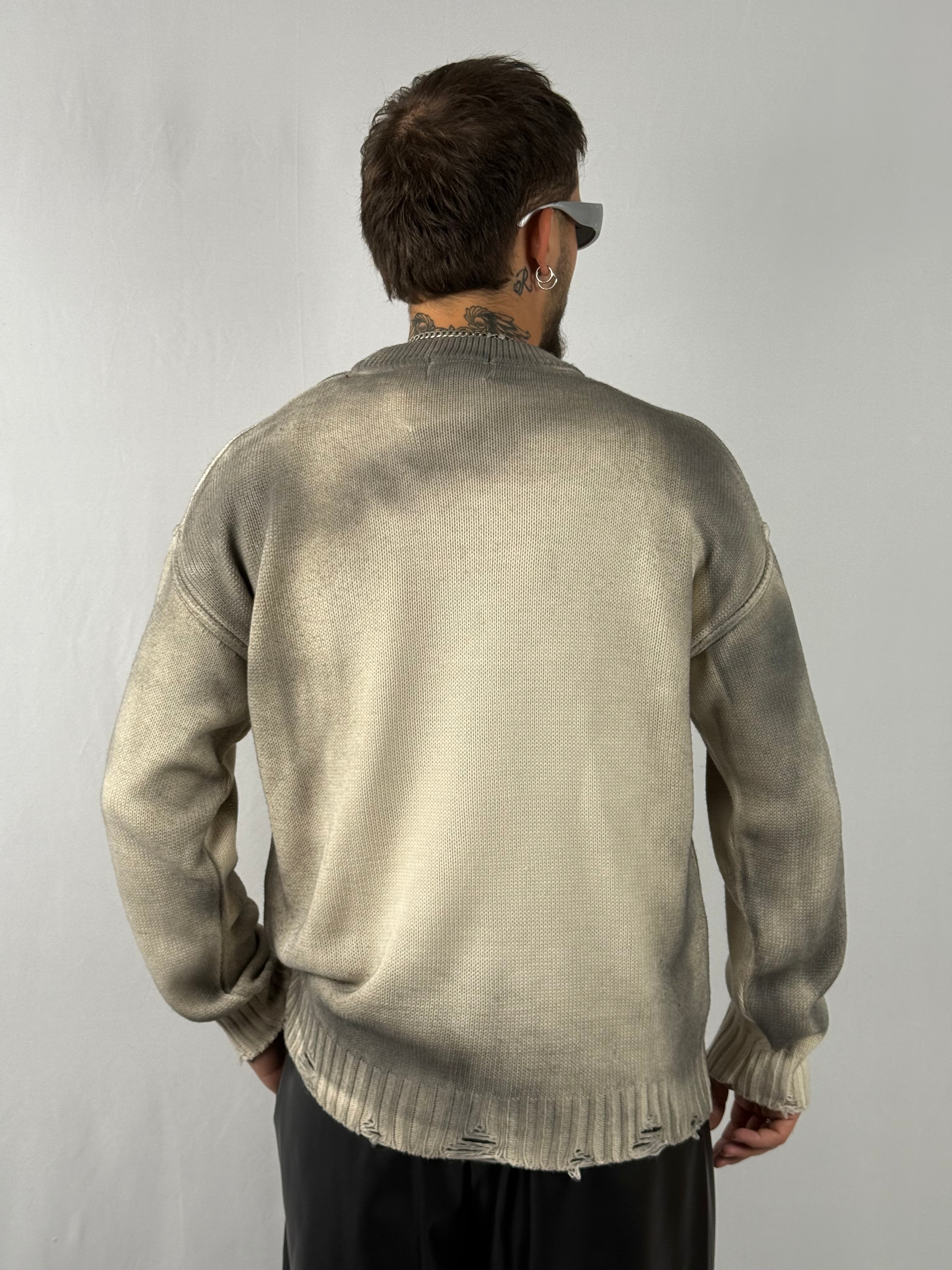Maglione Délavé beige