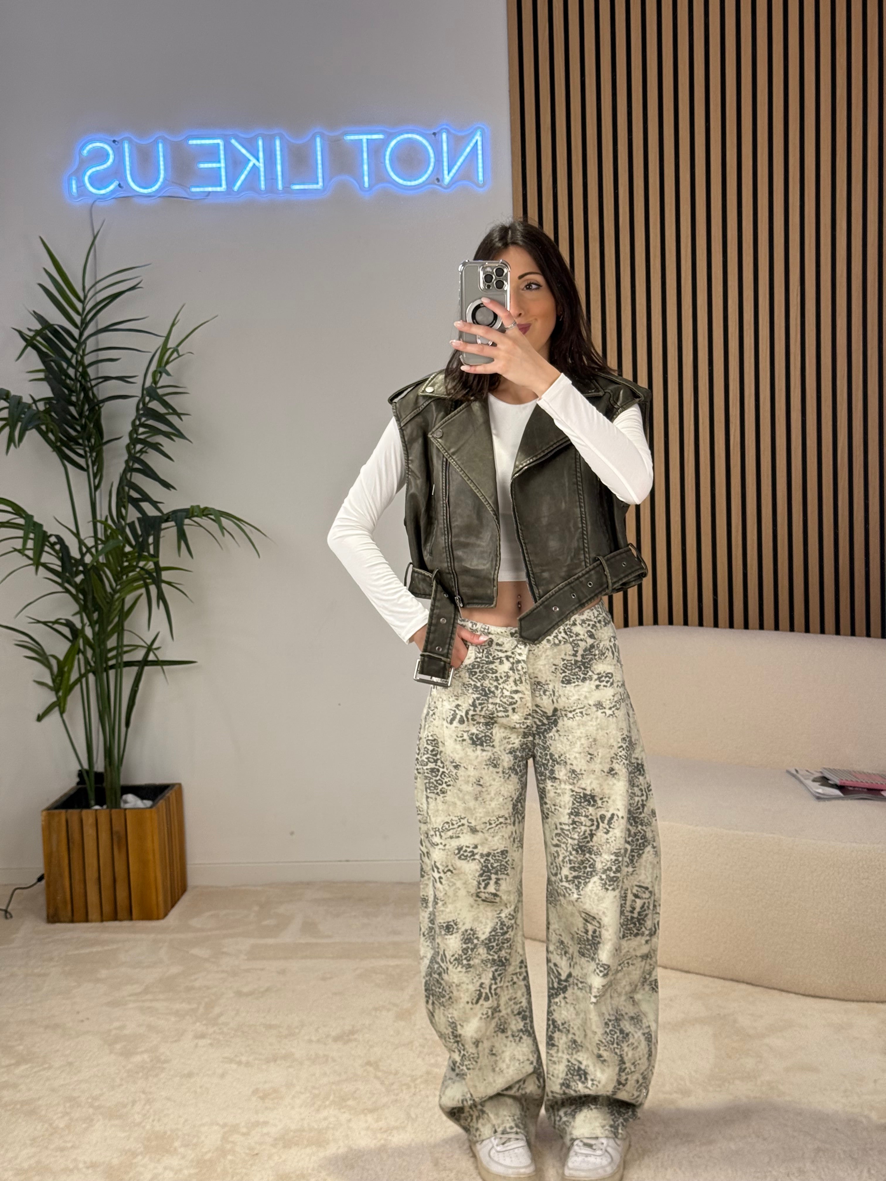 Gilet in pelle