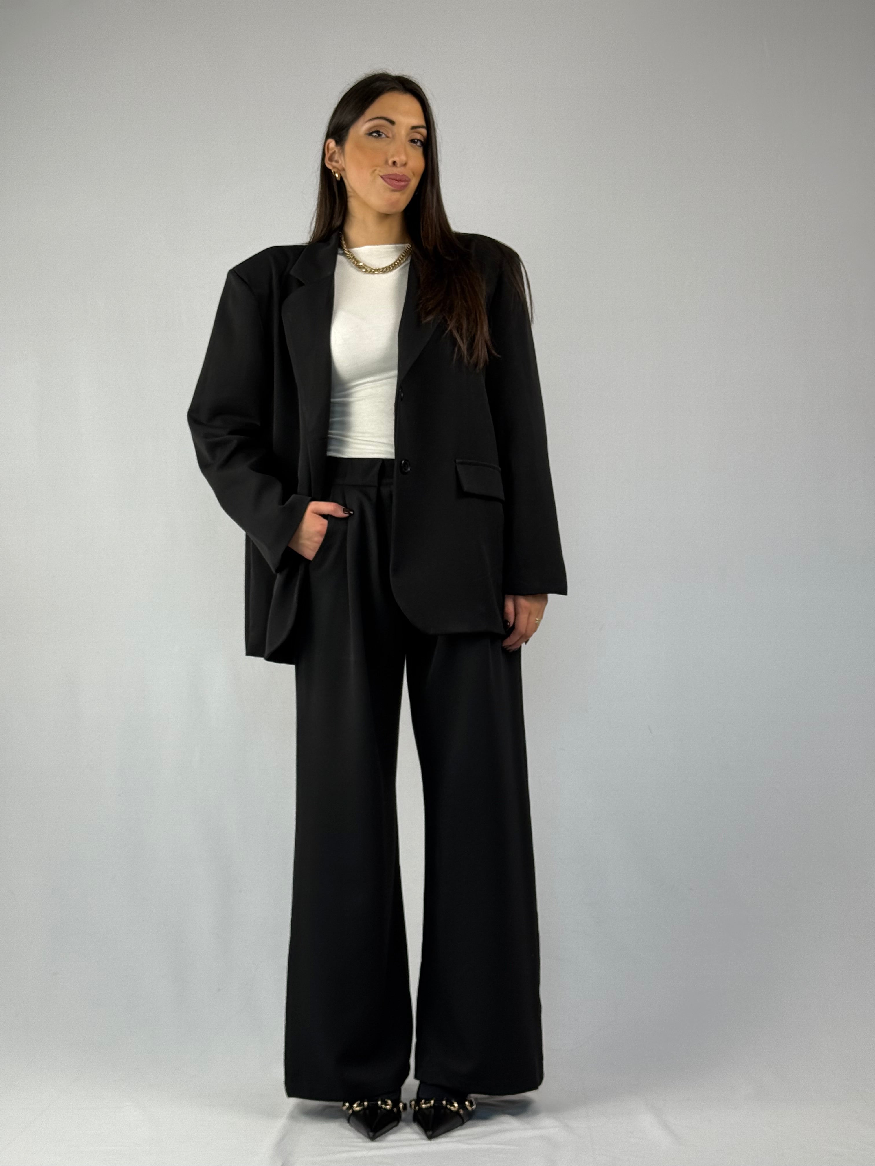 Pantalone pences nero