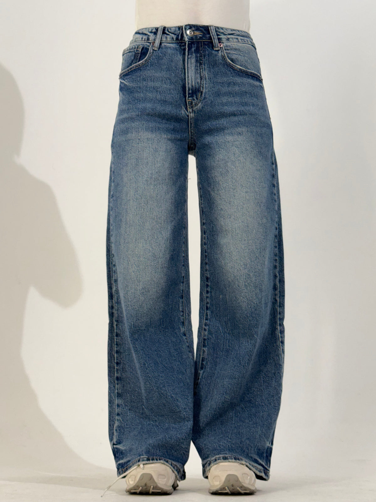 Jeans palazzo denim scuro