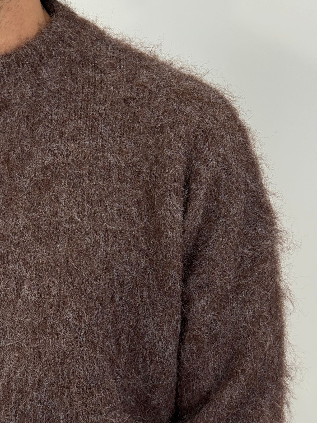 Maglione cropped mohair