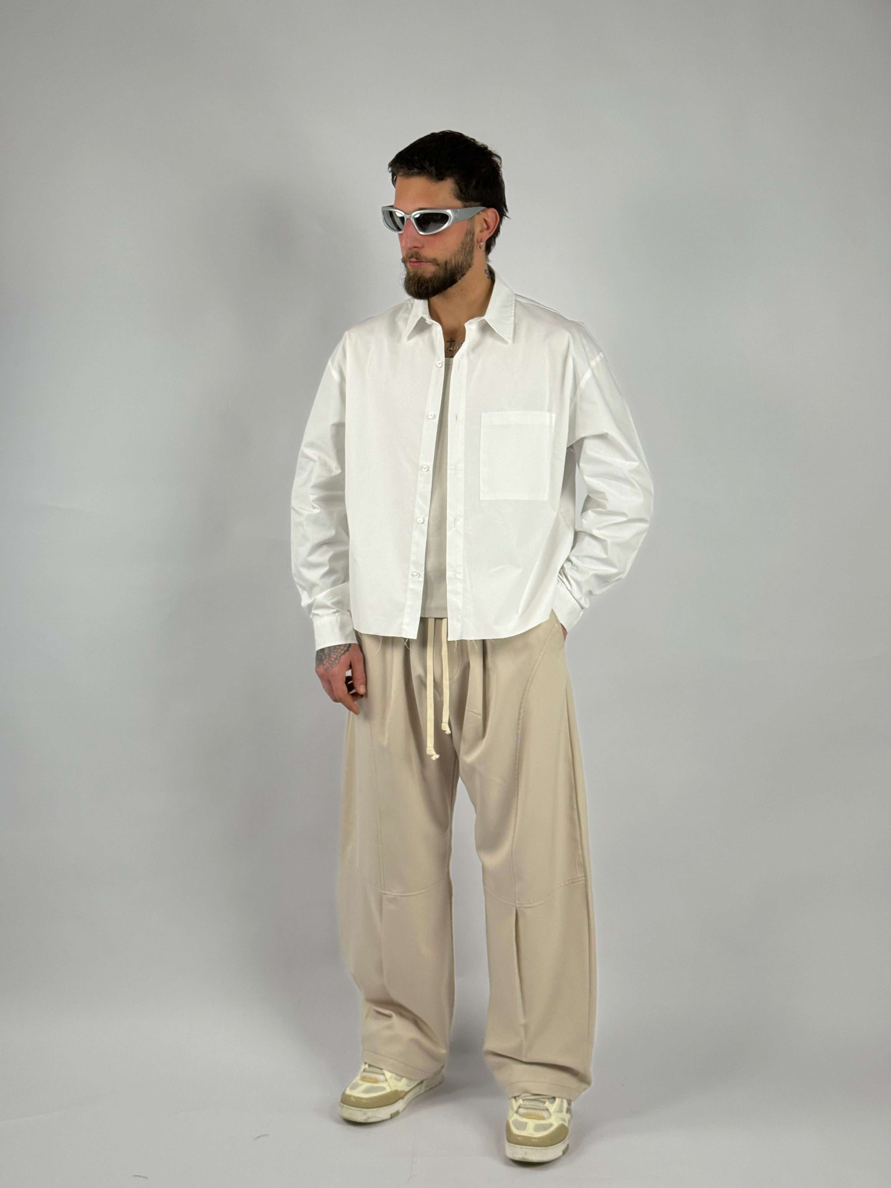 Camicia crop “Manager”