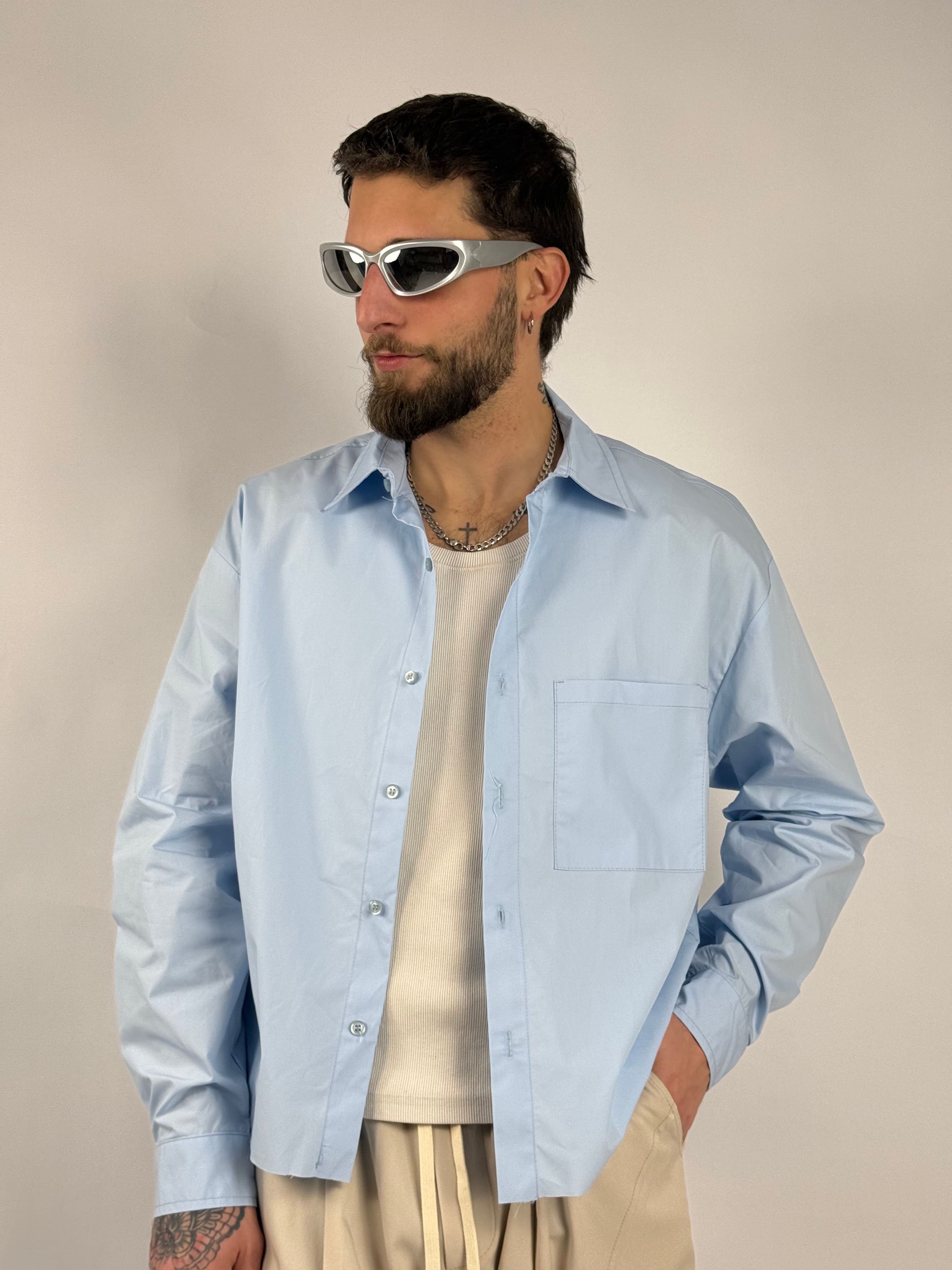 Camicia crop “Manager”