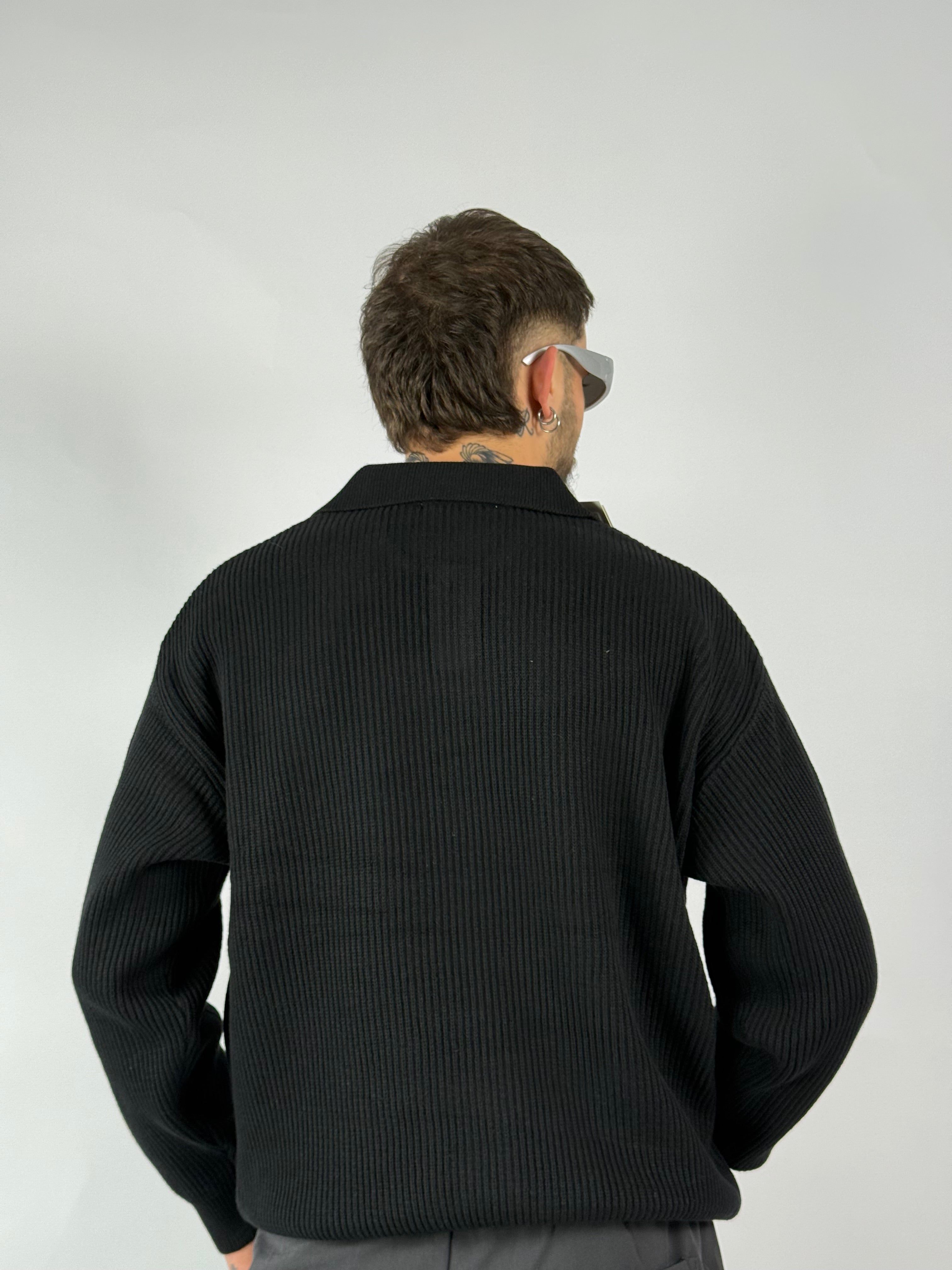 Maglione polo Wimbledon nera