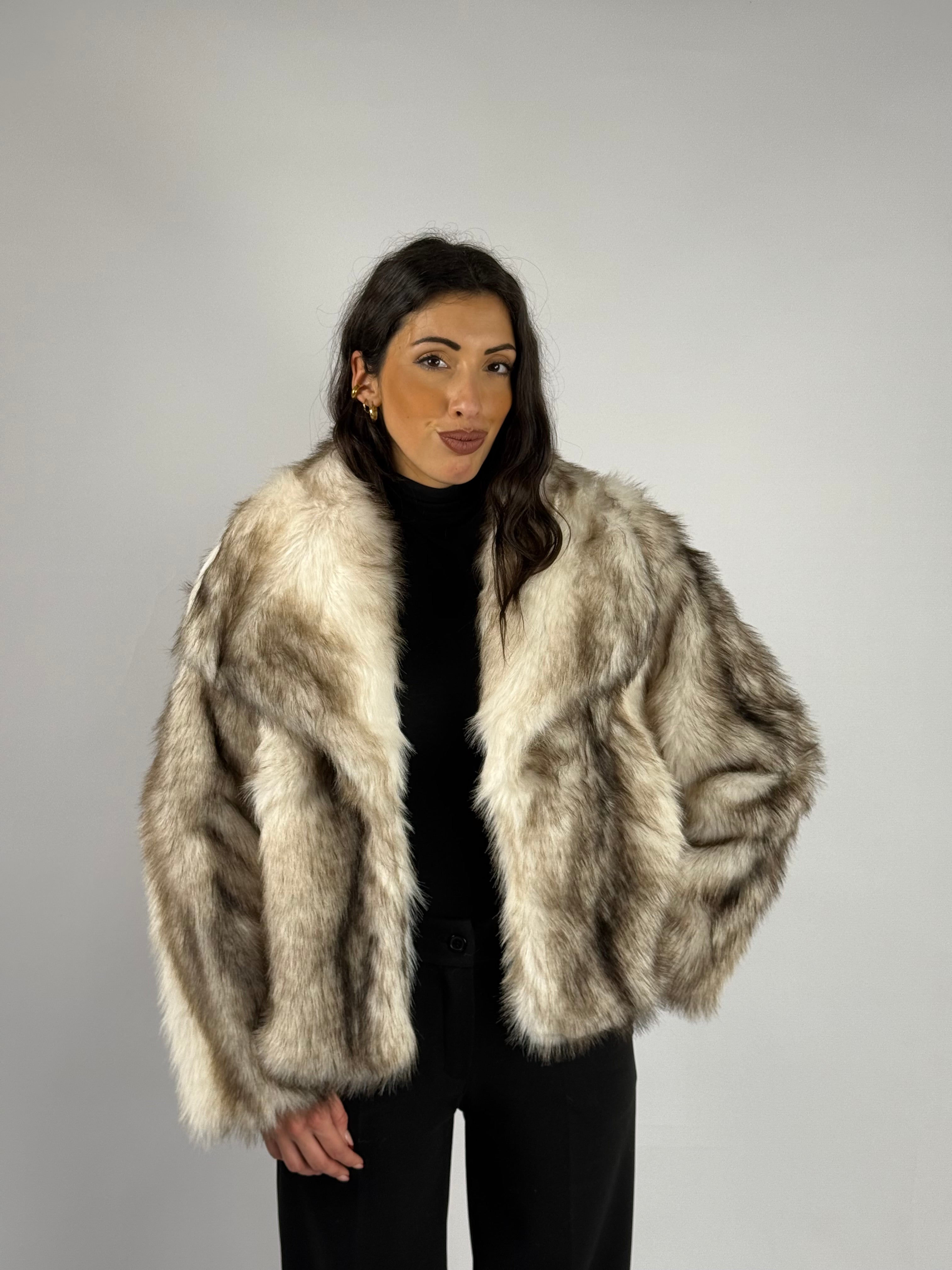 Ecopelliccia “like a real” panna