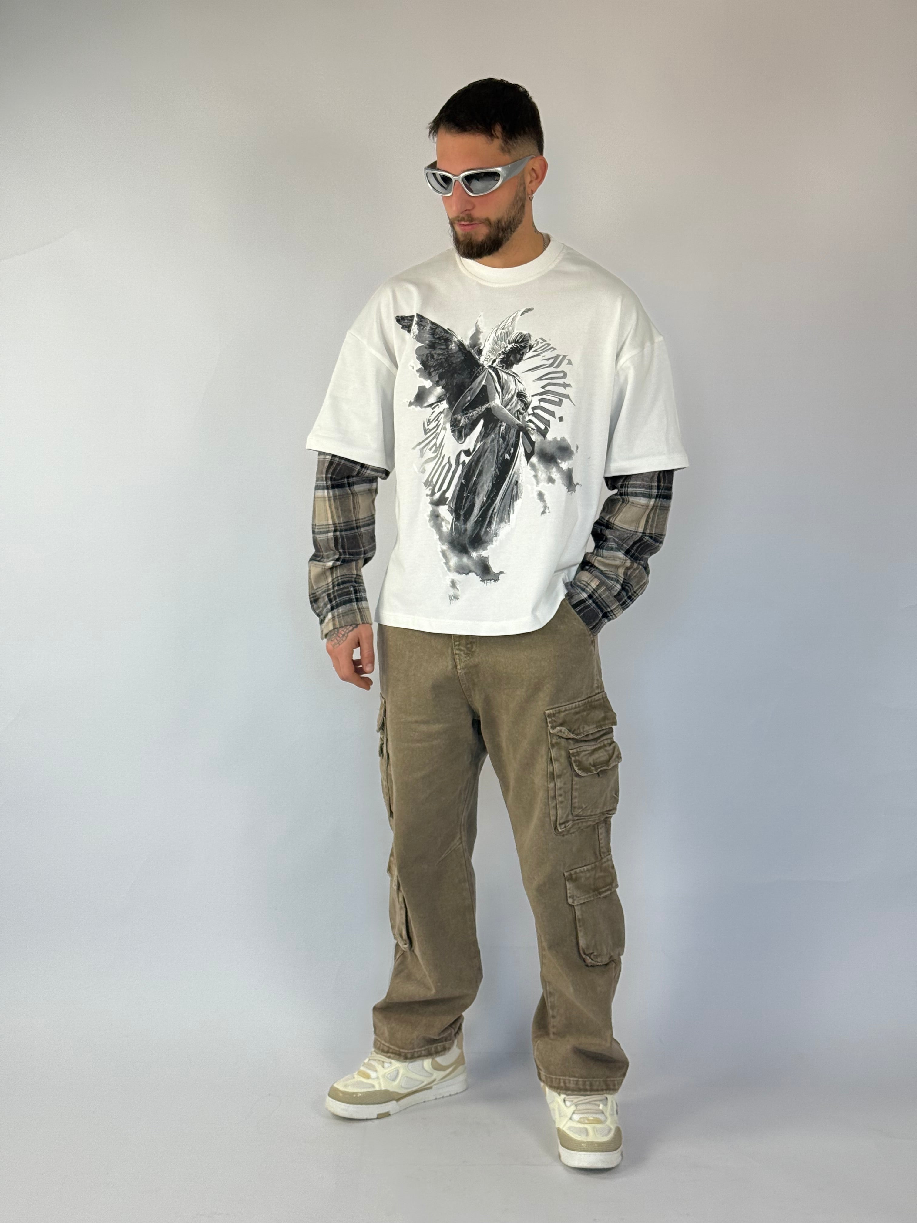 Long sleeve camicia “divinity” bianca