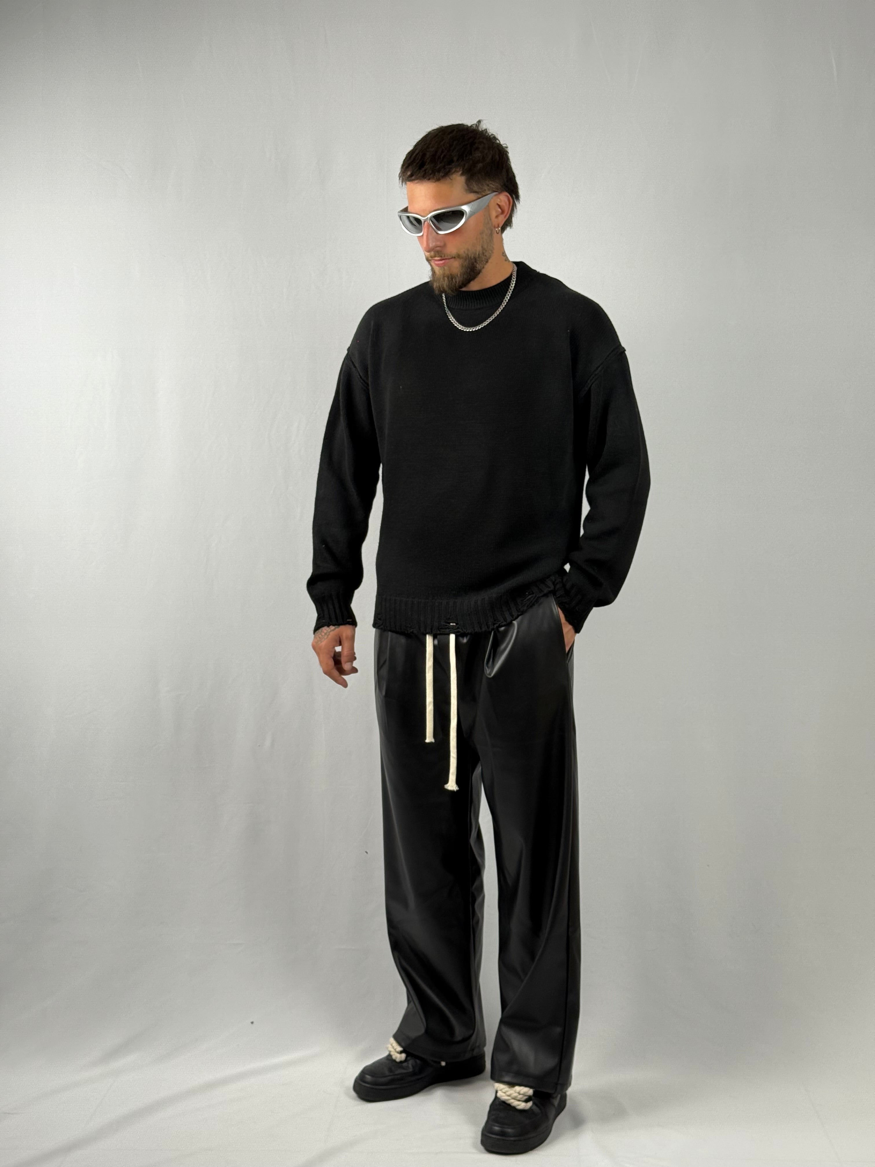 Maglione Délavé nero
