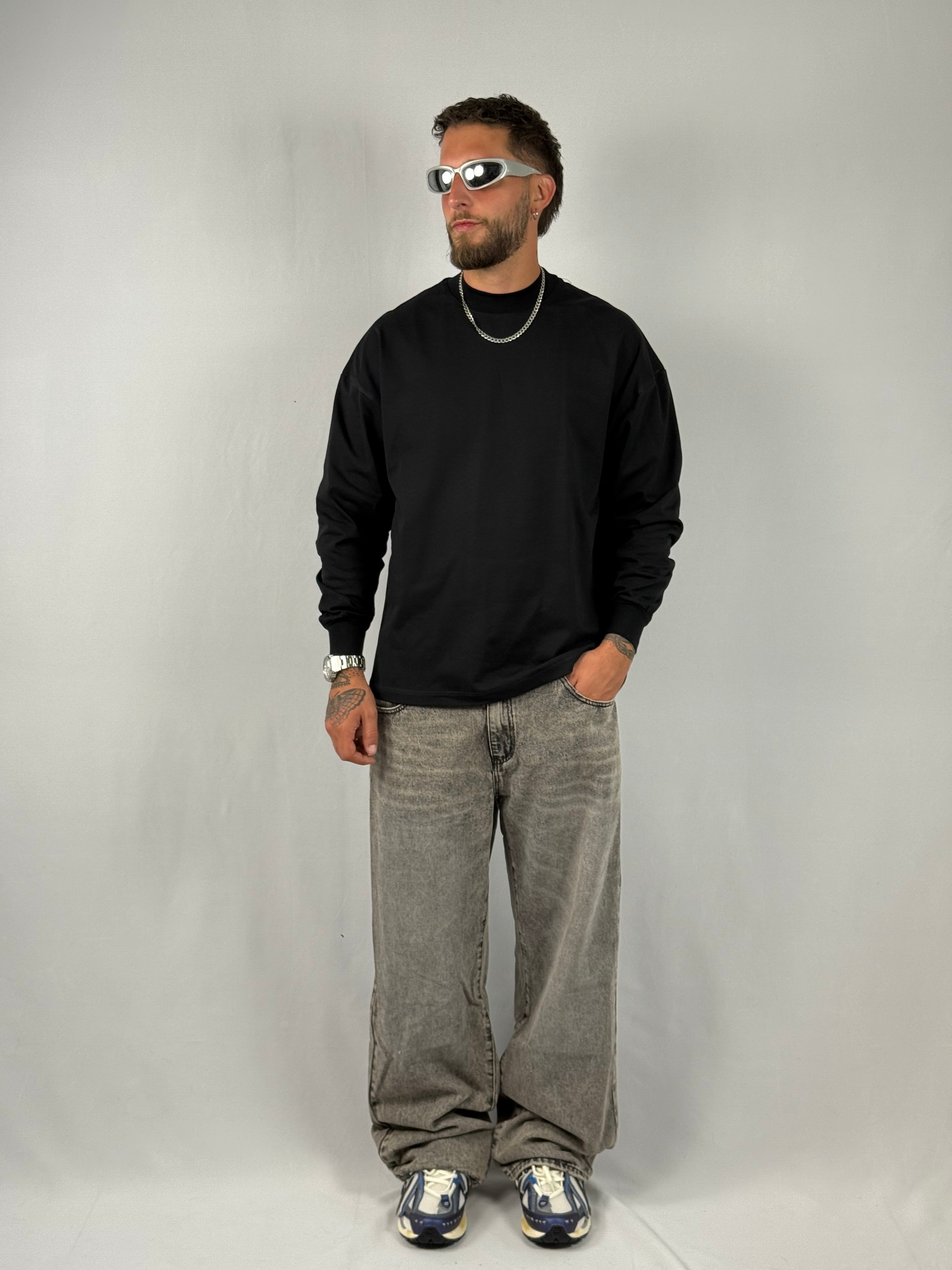 Baggy jeans grigio