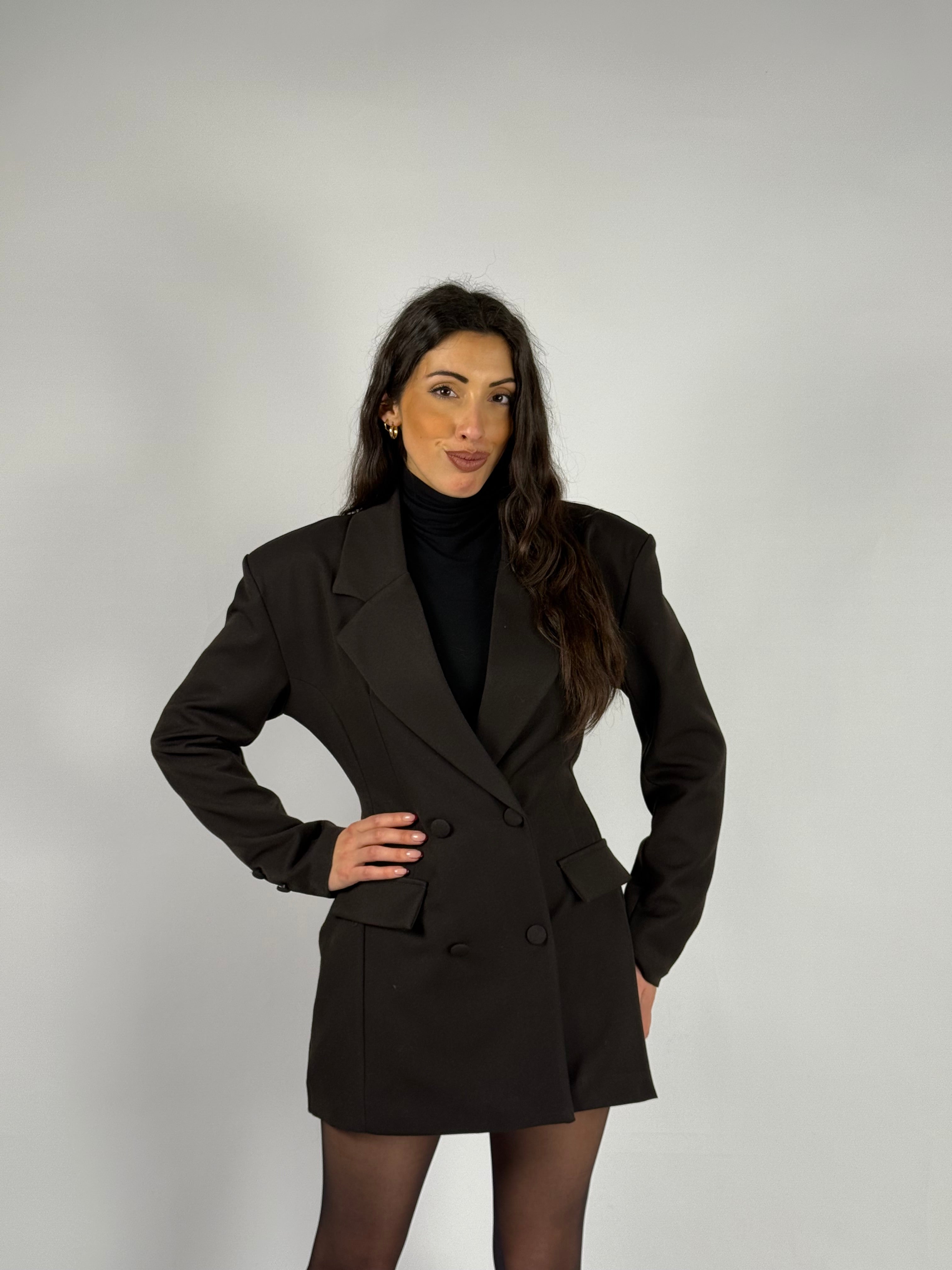 Vestito blazer marrone