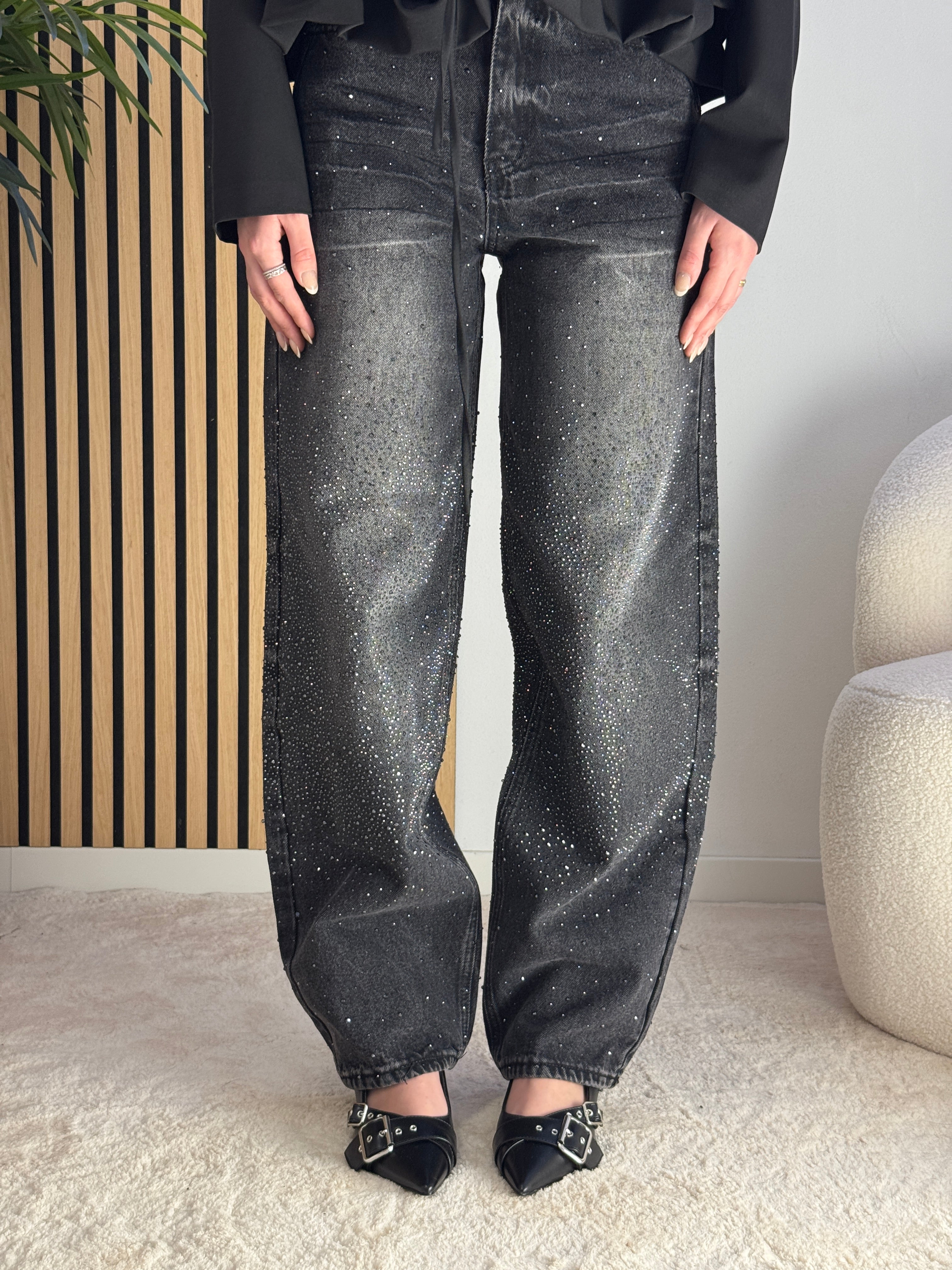 Jeans diamond blk
