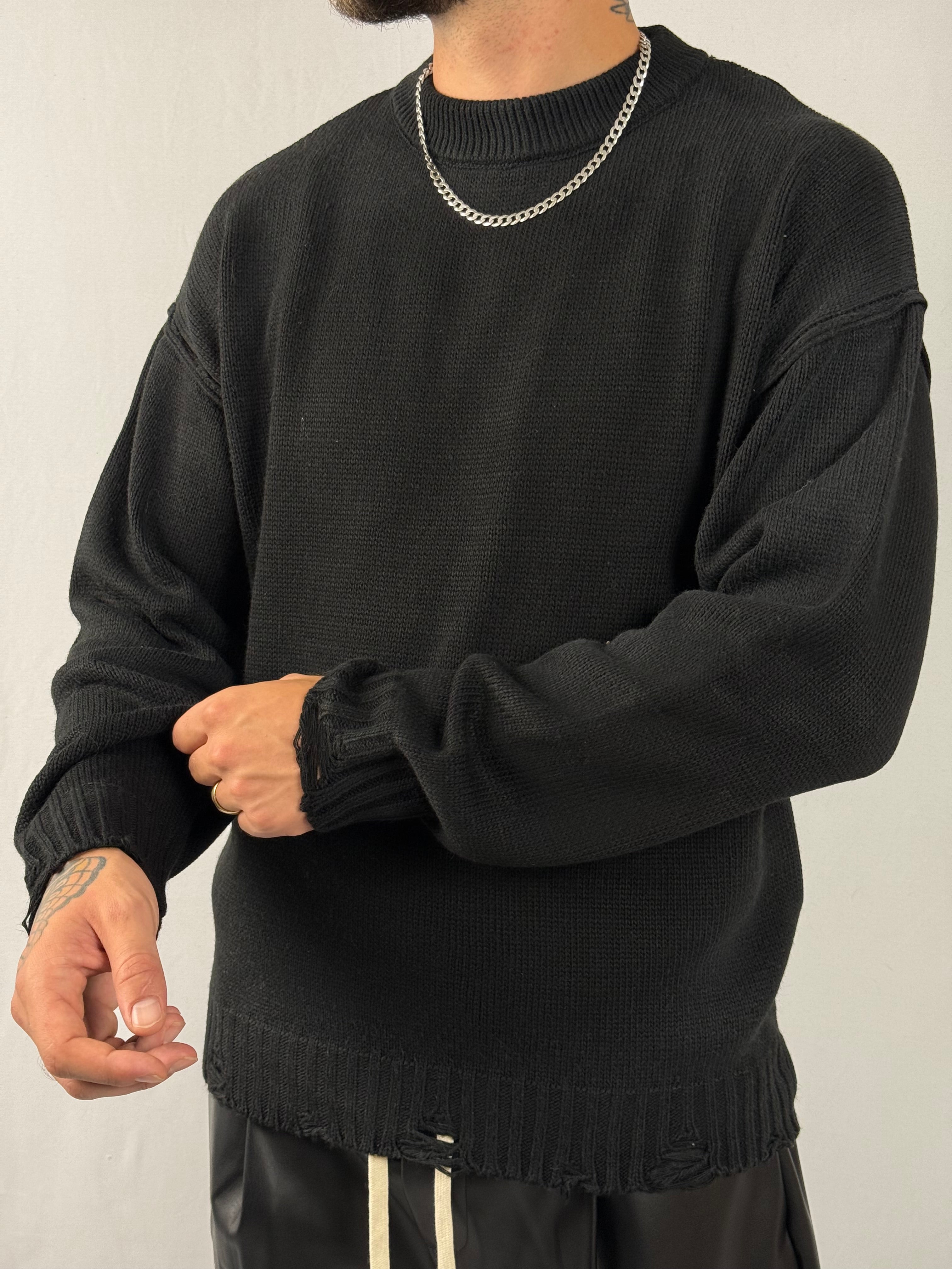 Maglione Délavé nero