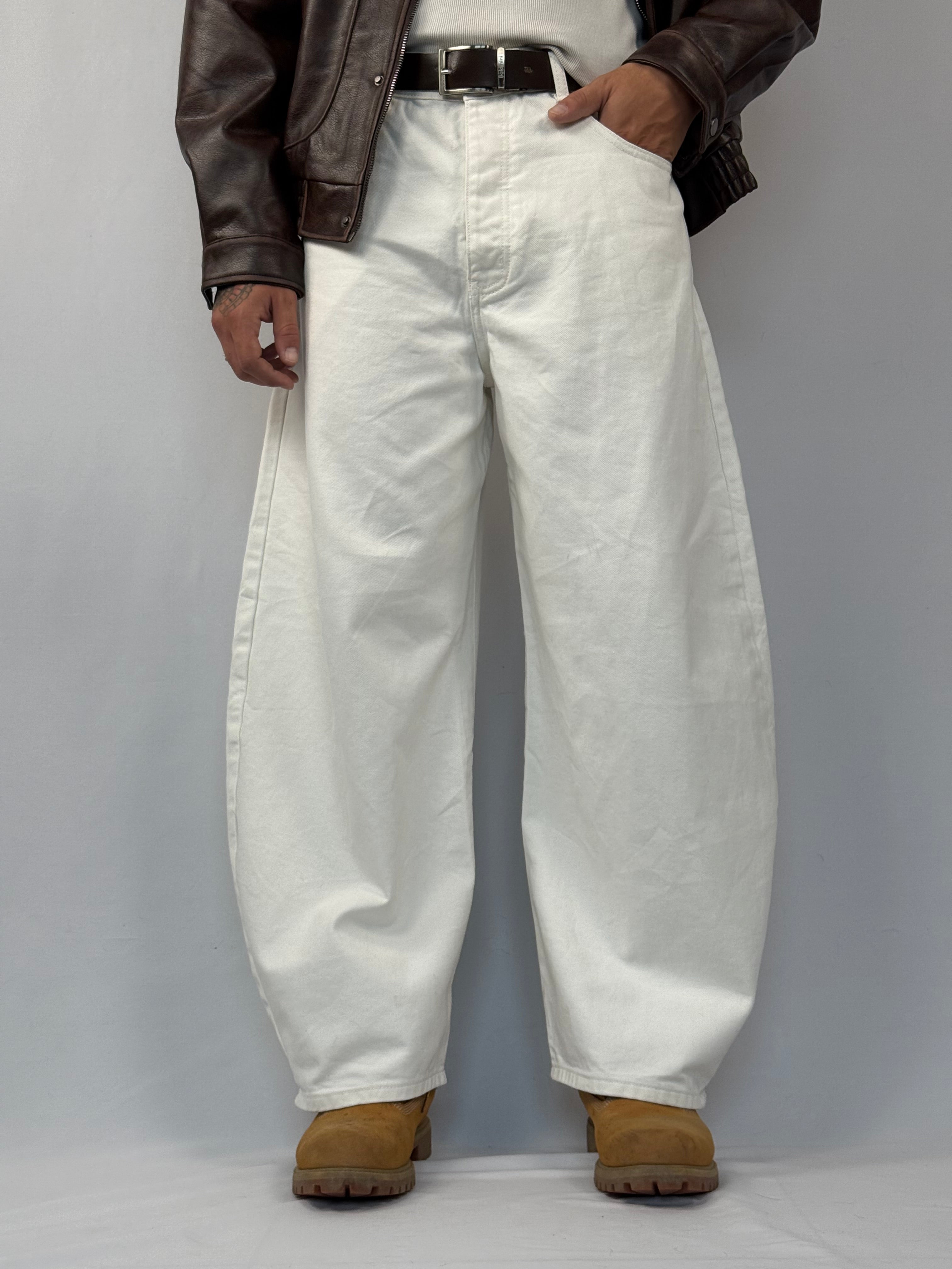 Jean baloon white